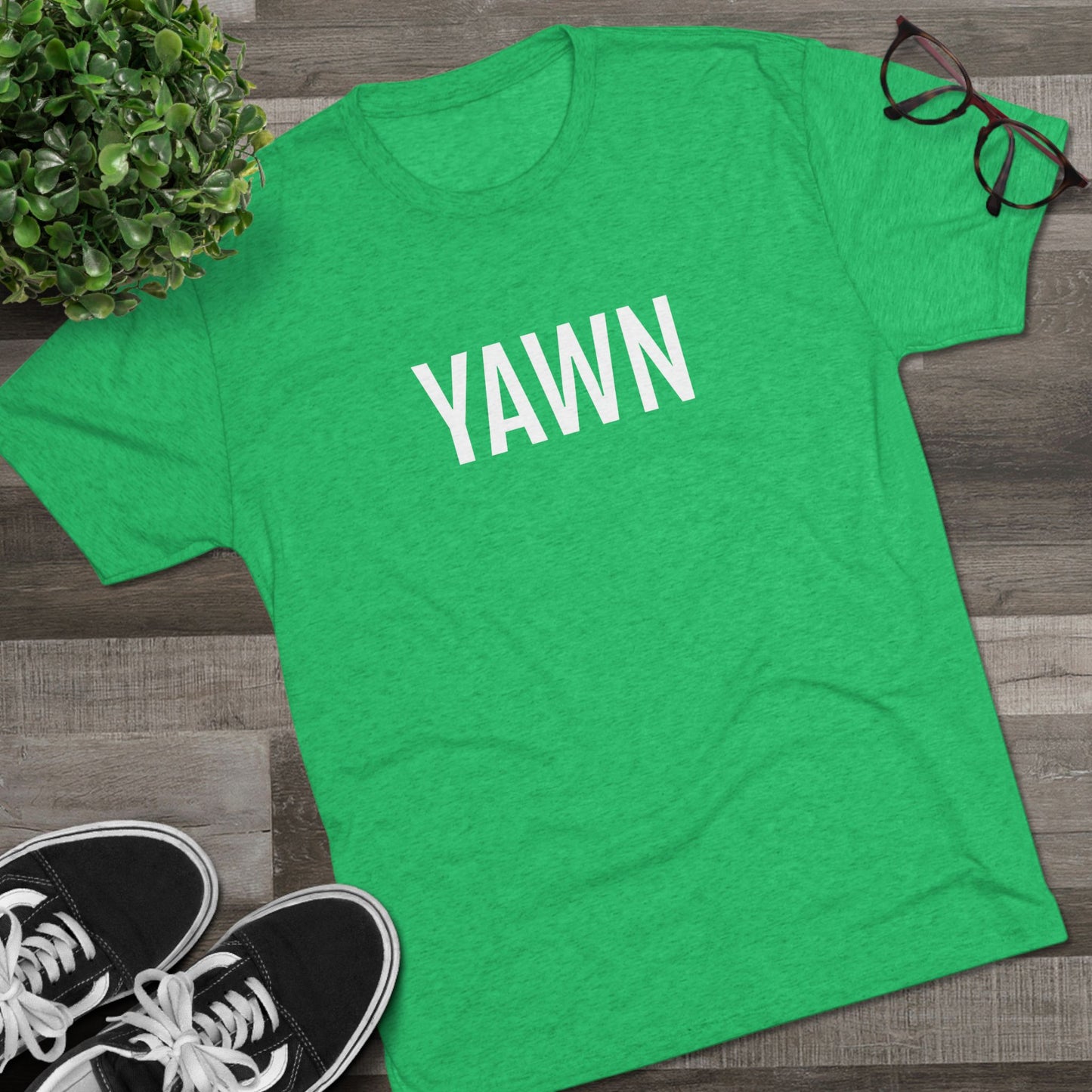 Unisex Tri-Blend Crew Tee - Yawn