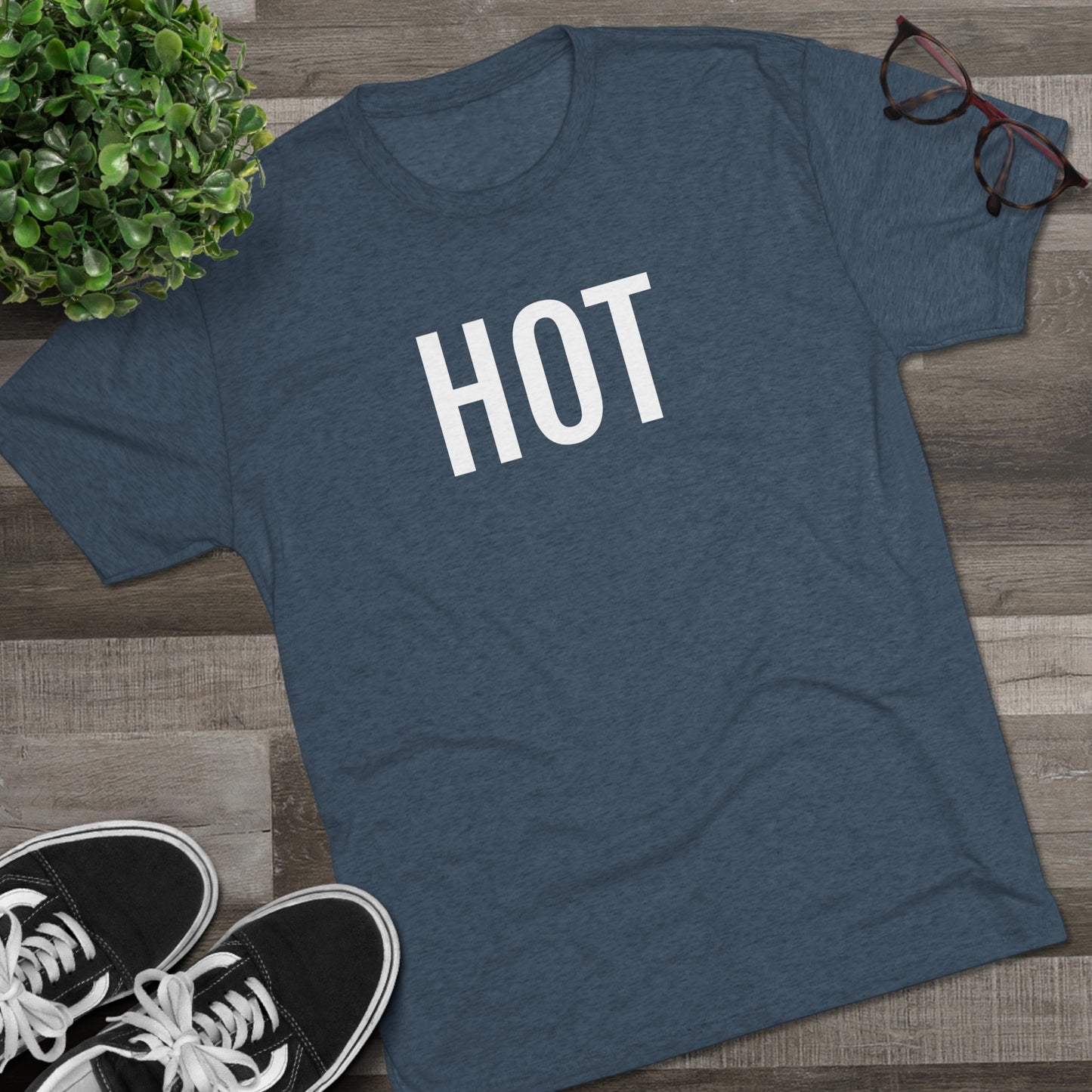 Unisex Tri-Blend Crew Tee - Hot