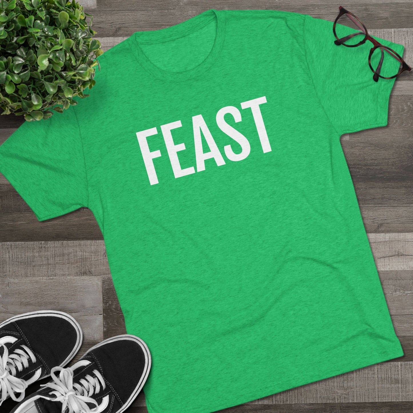 Unisex Tri-Blend Crew Tee - Feast