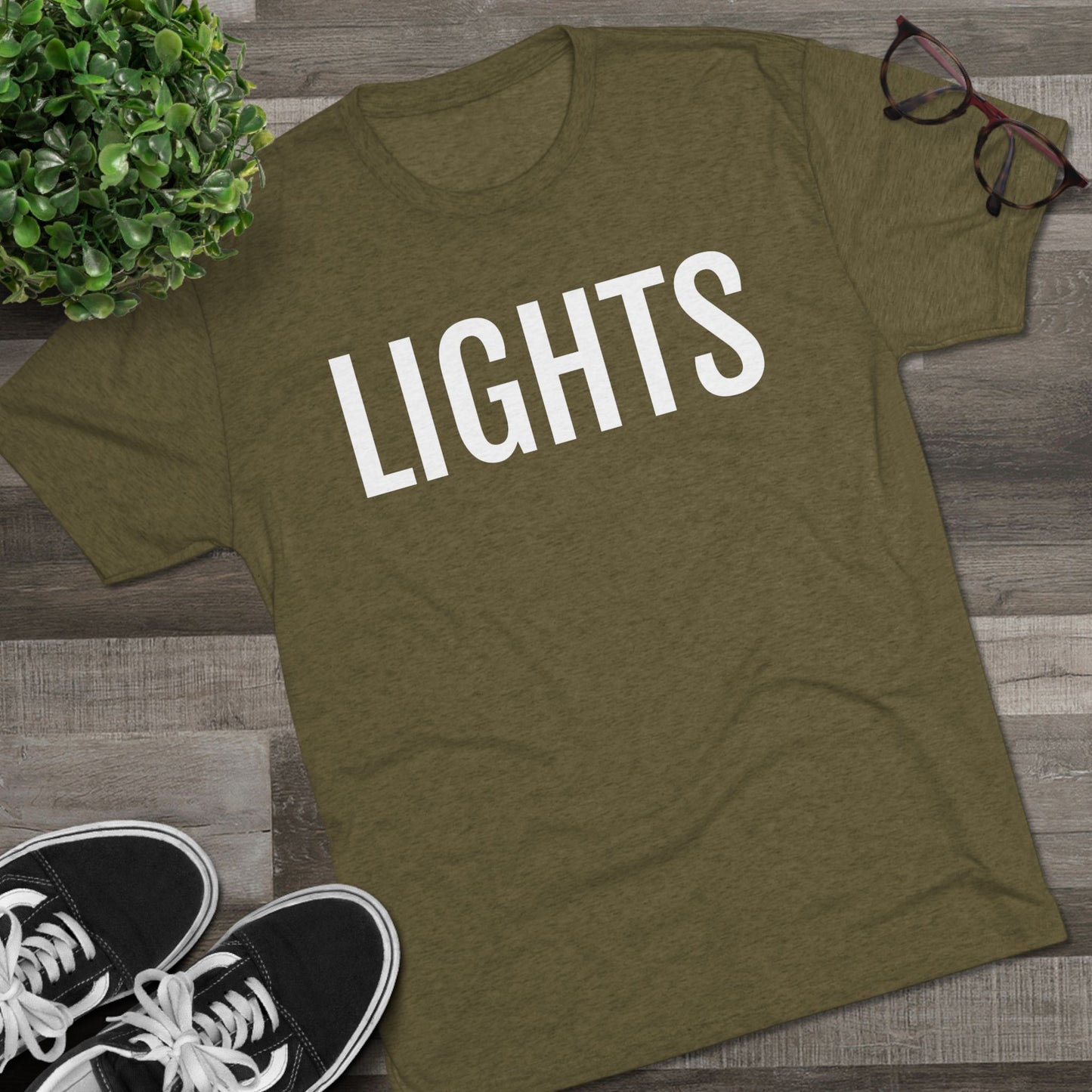 Unisex Tri-Blend Crew Tee - Lights