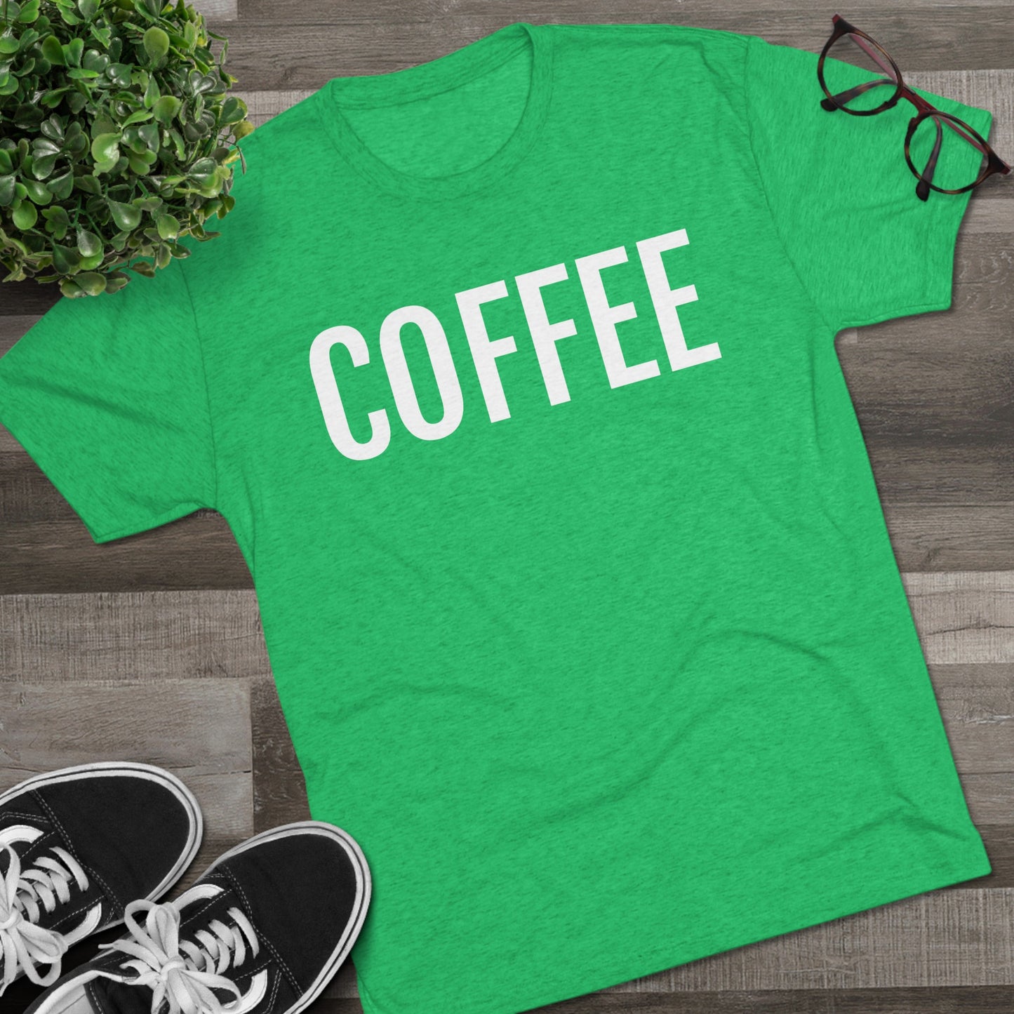 Unisex Tri-Blend Crew Tee - Coffee