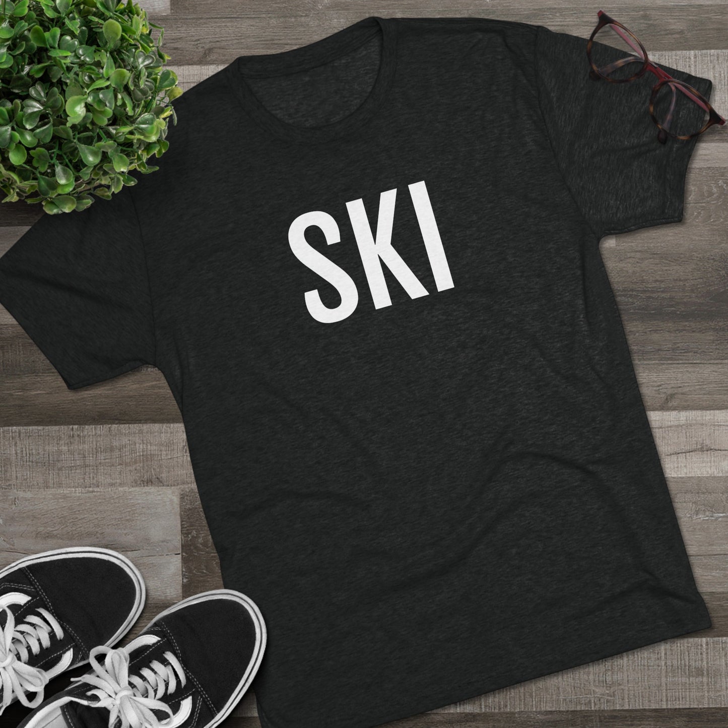 Unisex Tri-Blend Crew Tee - Ski