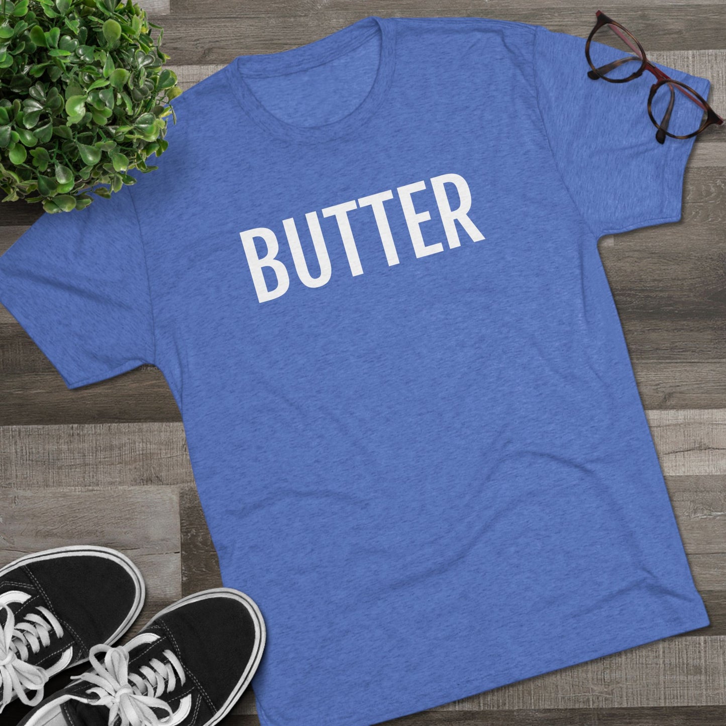 Unisex Tri-Blend Crew Tee - Butter