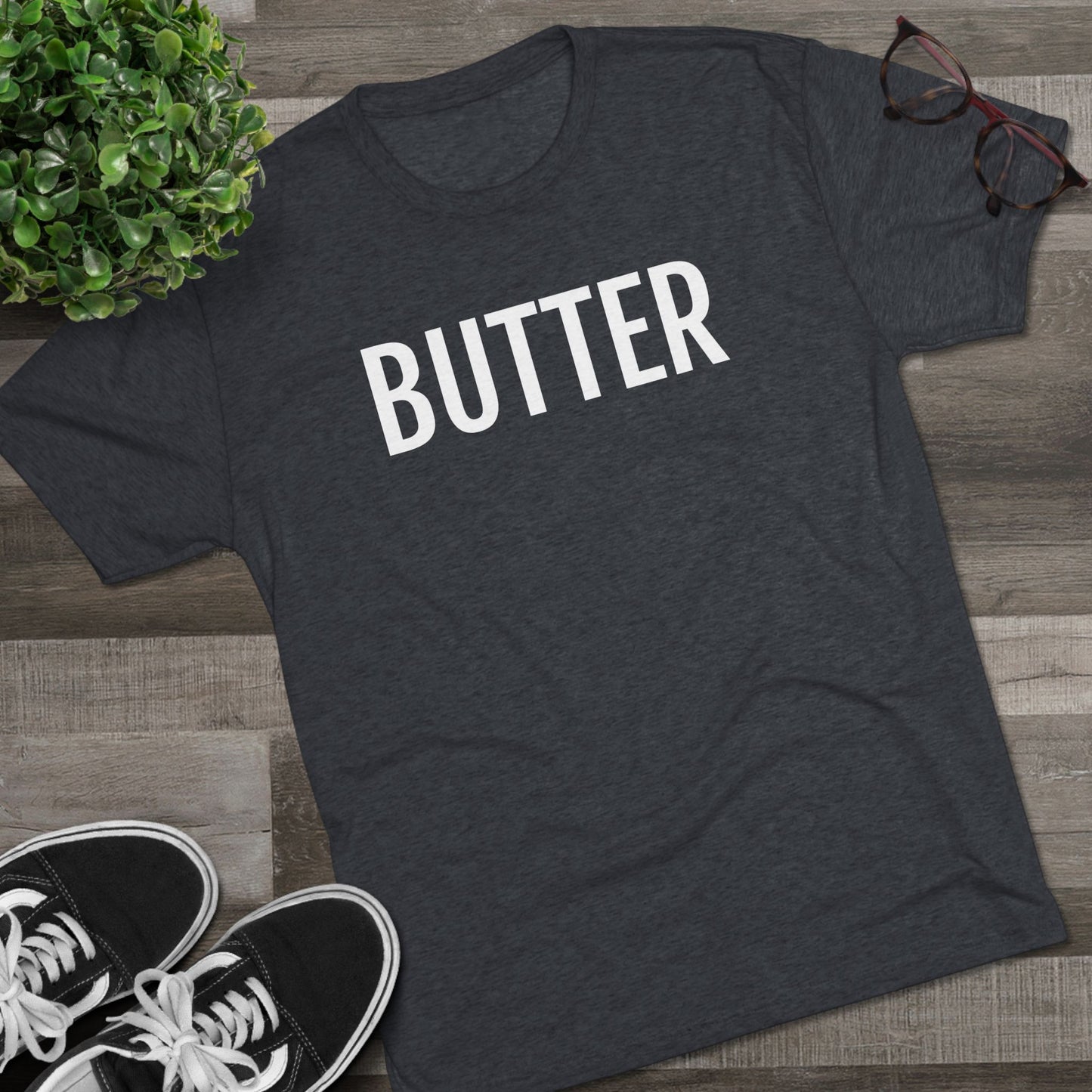 Unisex Tri-Blend Crew Tee - Butter