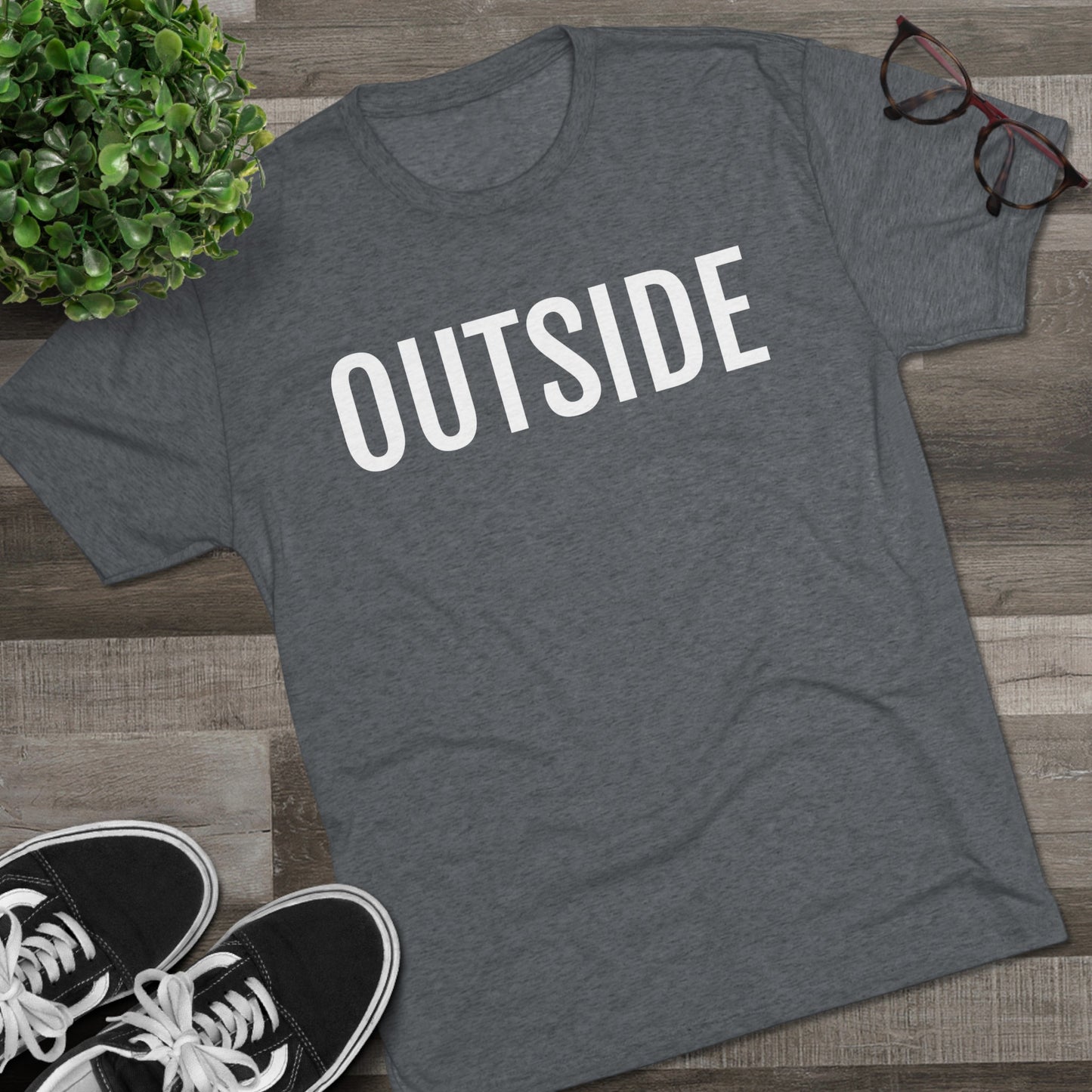 Unisex Tri-Blend Crew Tee - Outside