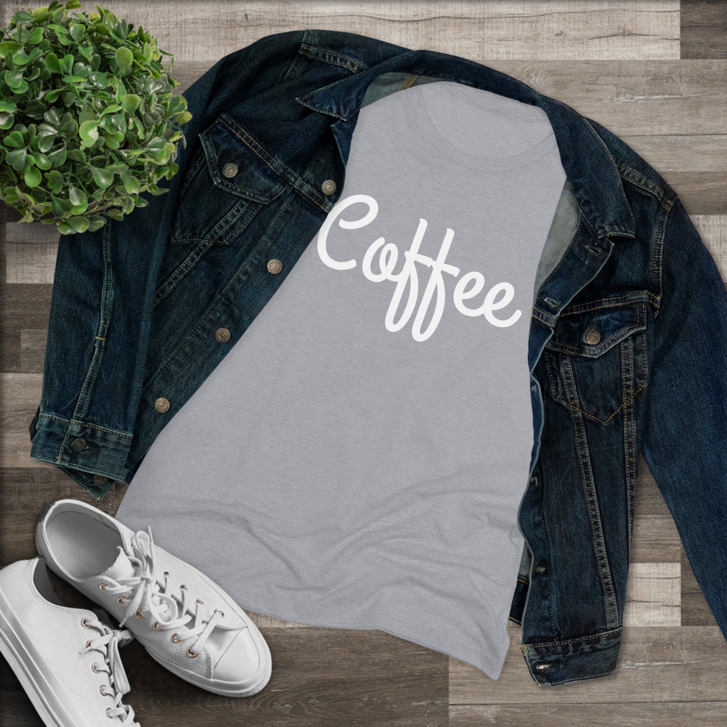 Women's Triblend Tee - Coffee