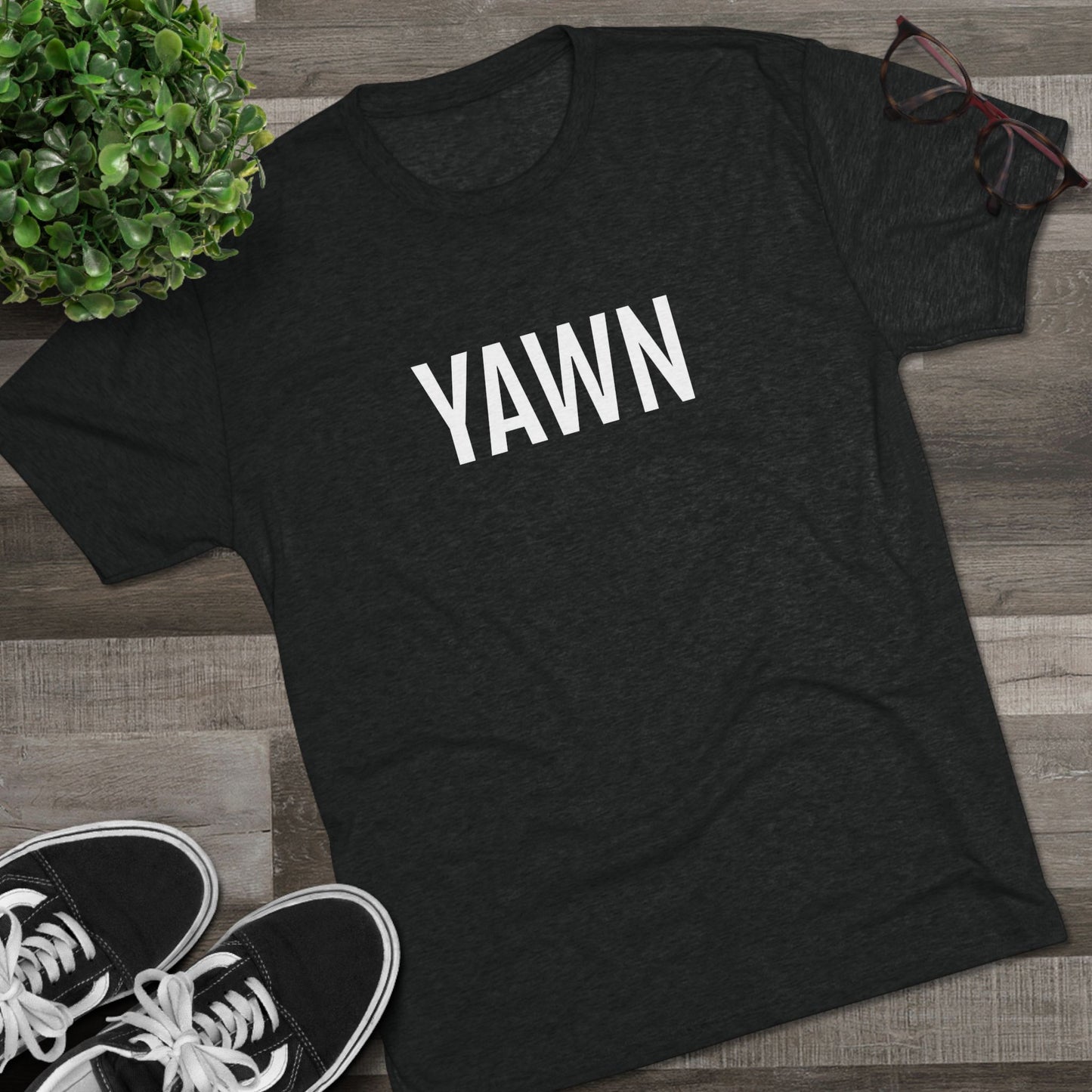 Unisex Tri-Blend Crew Tee - Yawn