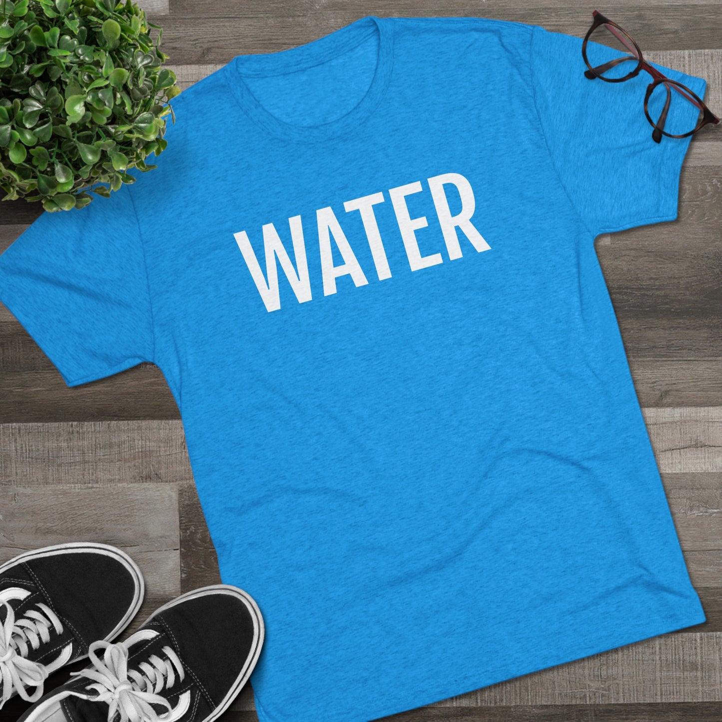 Unisex Tri-Blend Crew Tee - Water