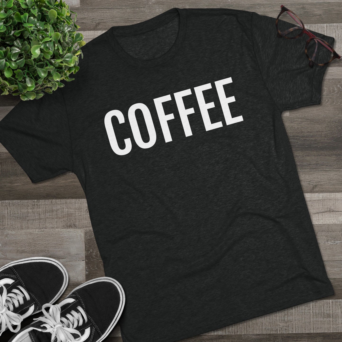 Unisex Tri-Blend Crew Tee - Coffee