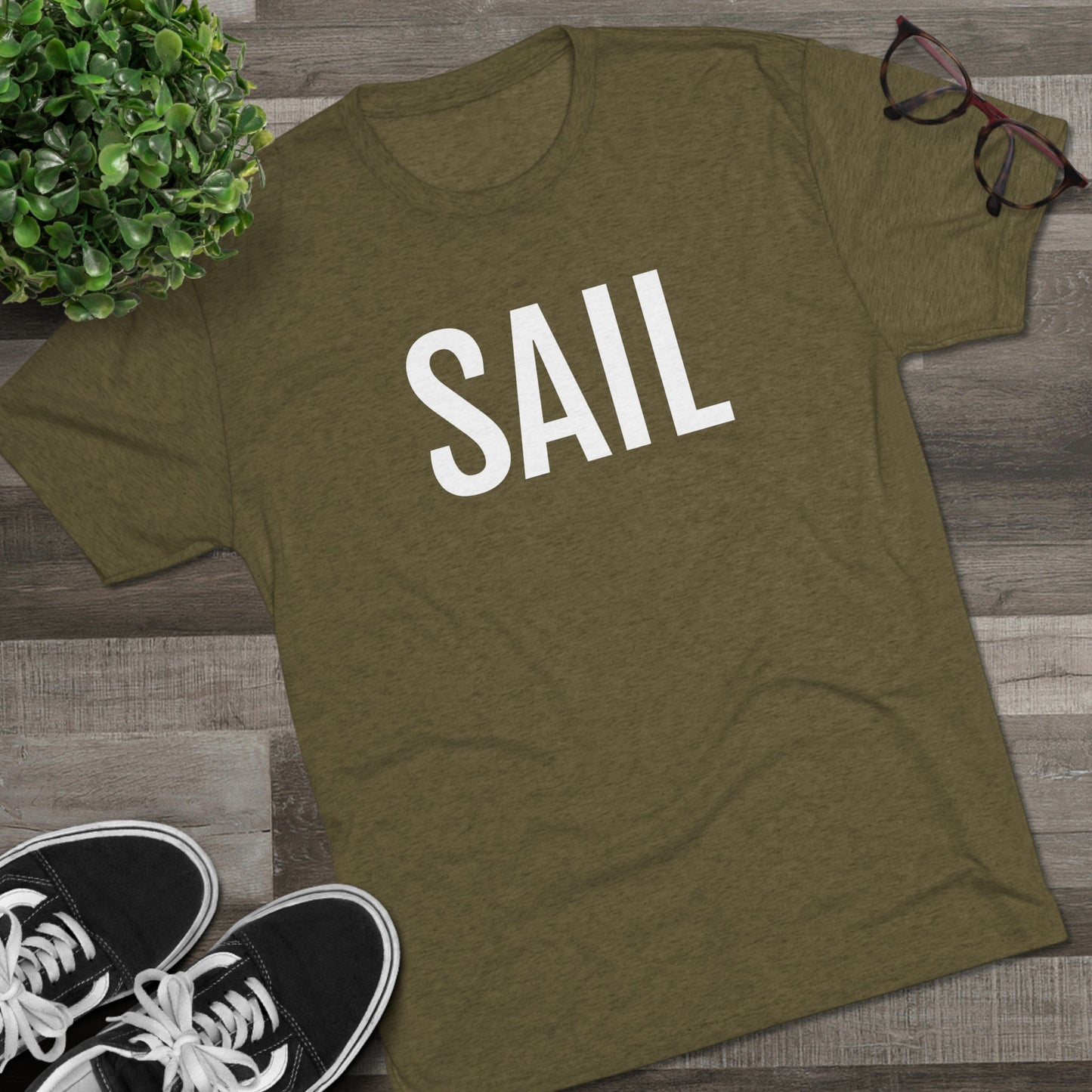 Unisex Tri-Blend Crew Tee - Sail