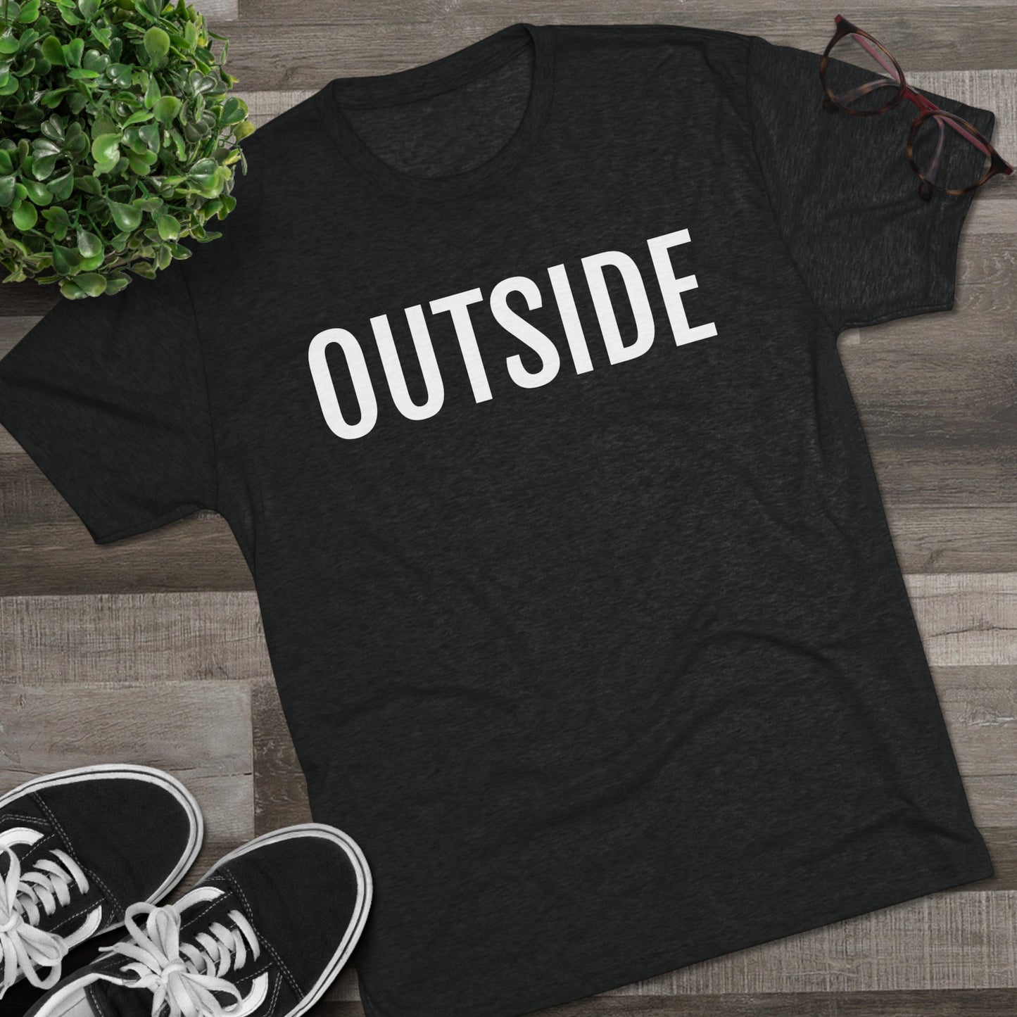 Unisex Tri-Blend Crew Tee - Outside