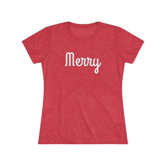 Women's Triblend Tee - Merry