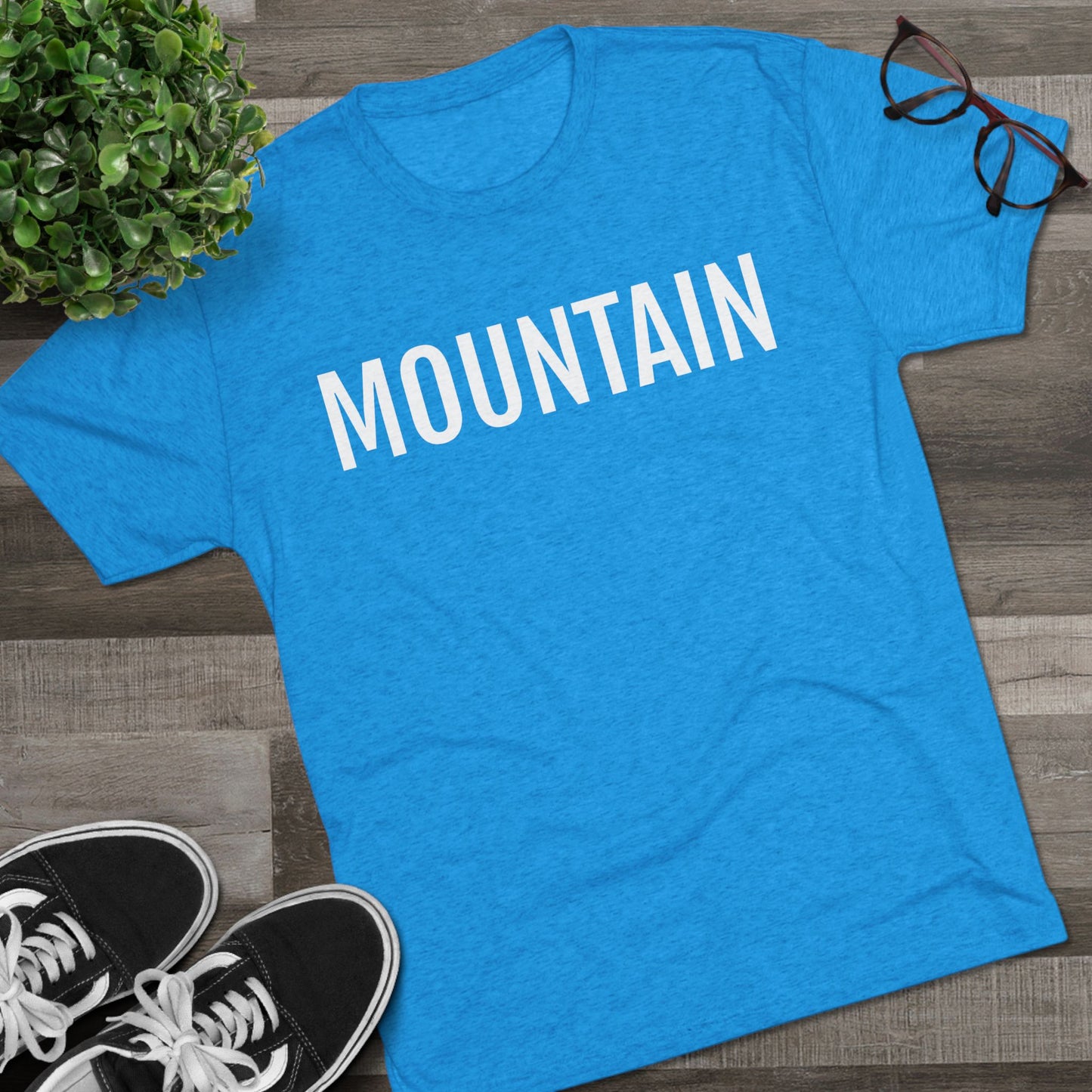 Unisex Tri-Blend Crew Tee - Mountain