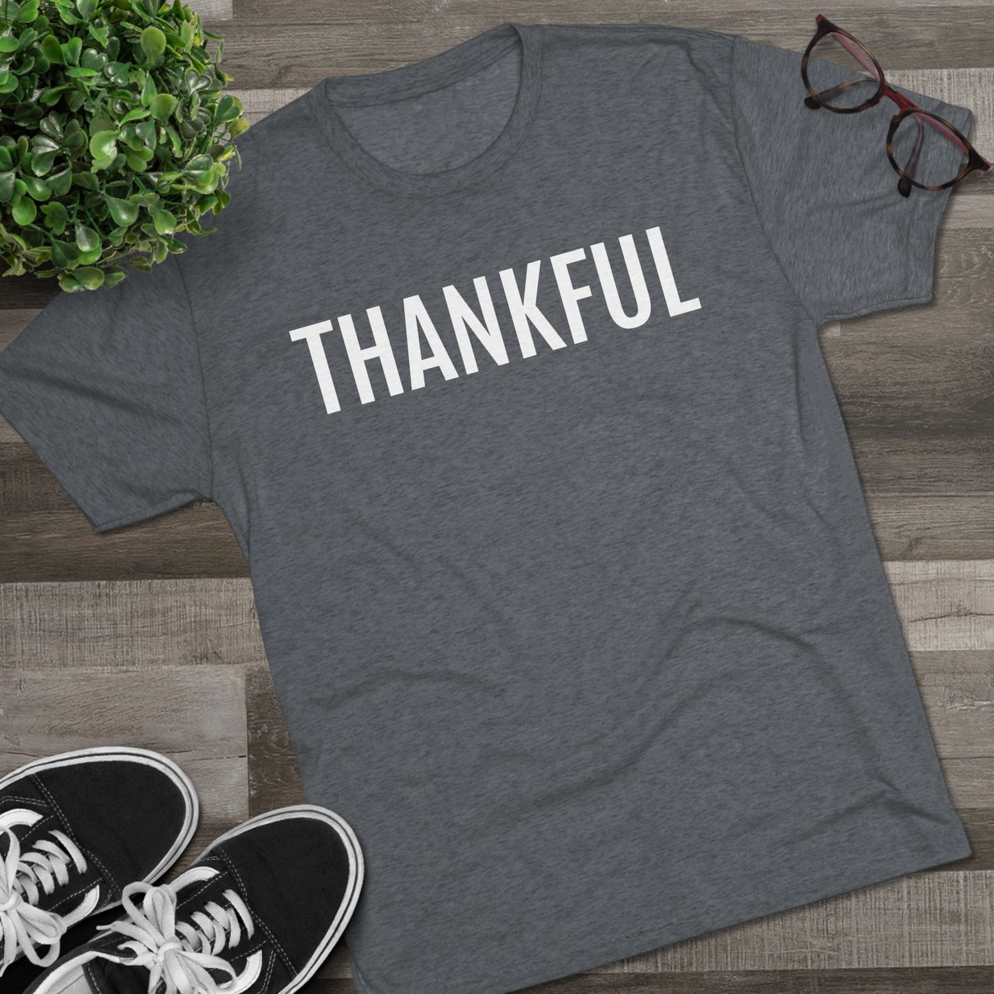 Unisex Tri-Blend Crew Tee - Thankful