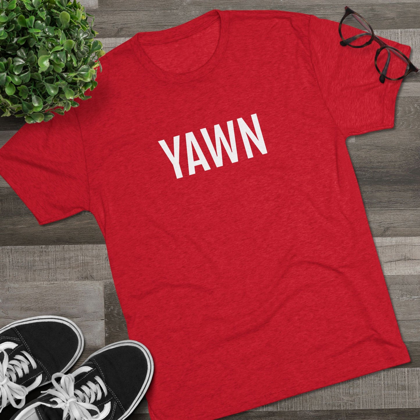 Unisex Tri-Blend Crew Tee - Yawn