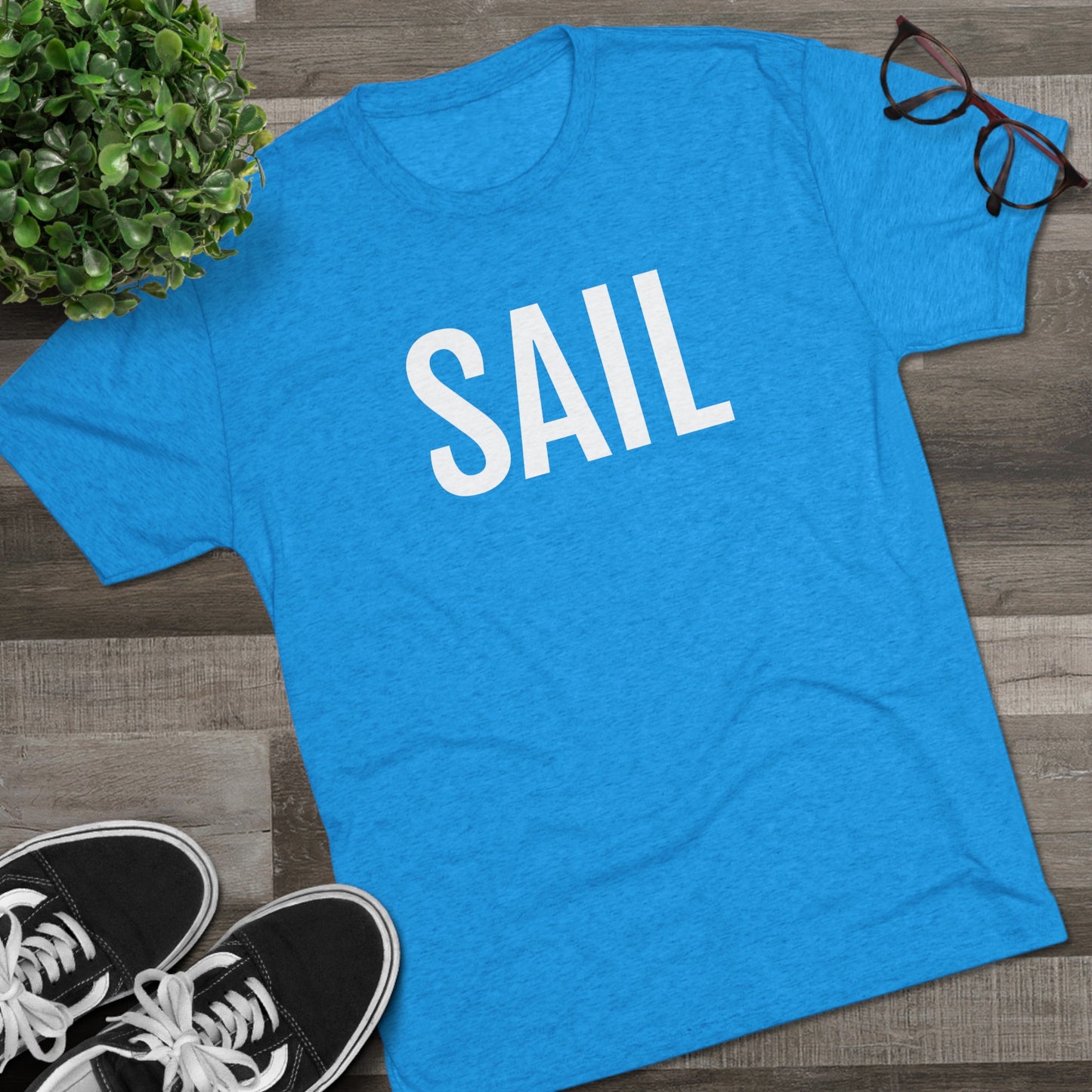 Unisex Tri-Blend Crew Tee - Sail