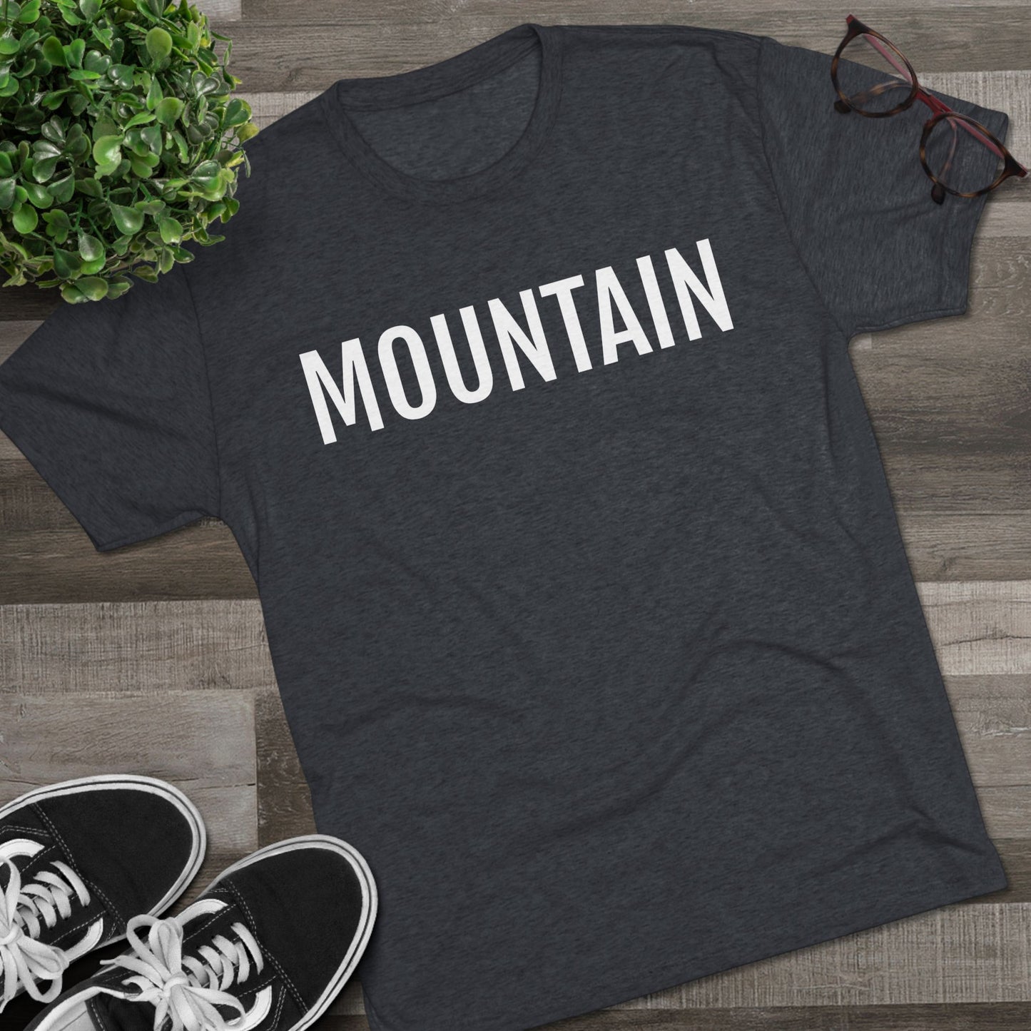 Unisex Tri-Blend Crew Tee - Mountain