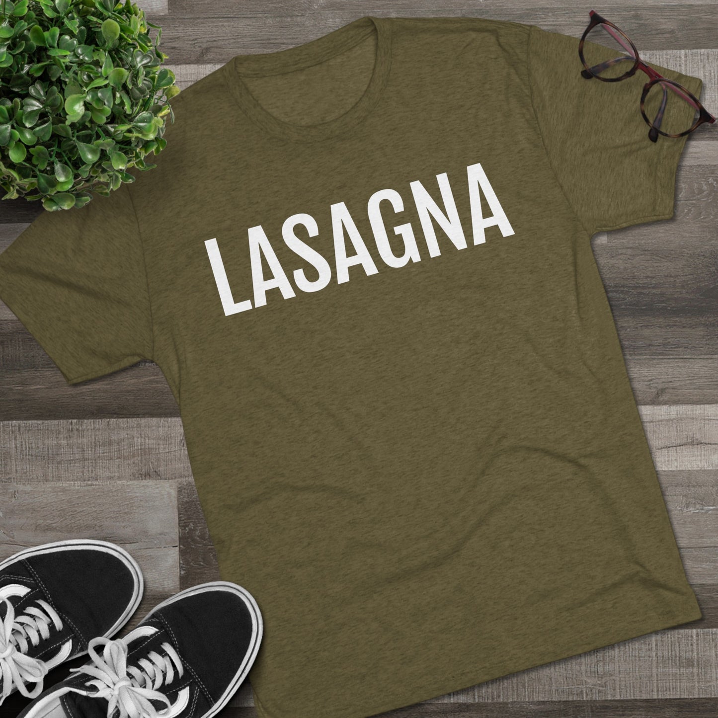 Unisex Tri-Blend Crew Tee - Lasagna