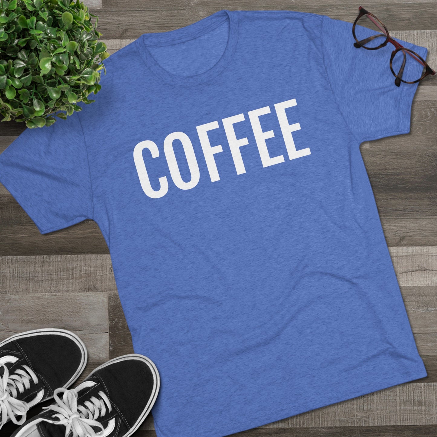 Unisex Tri-Blend Crew Tee - Coffee