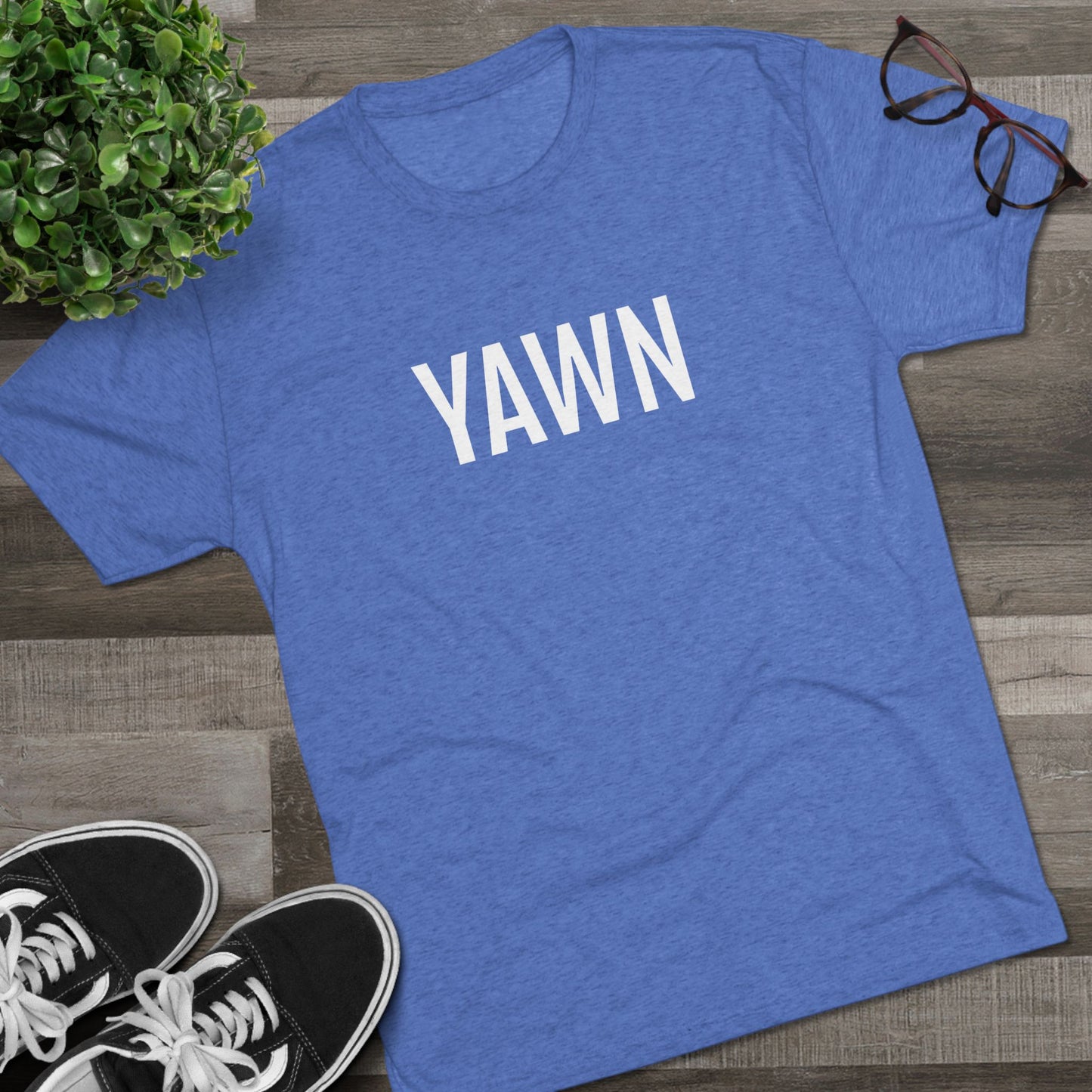 Unisex Tri-Blend Crew Tee - Yawn