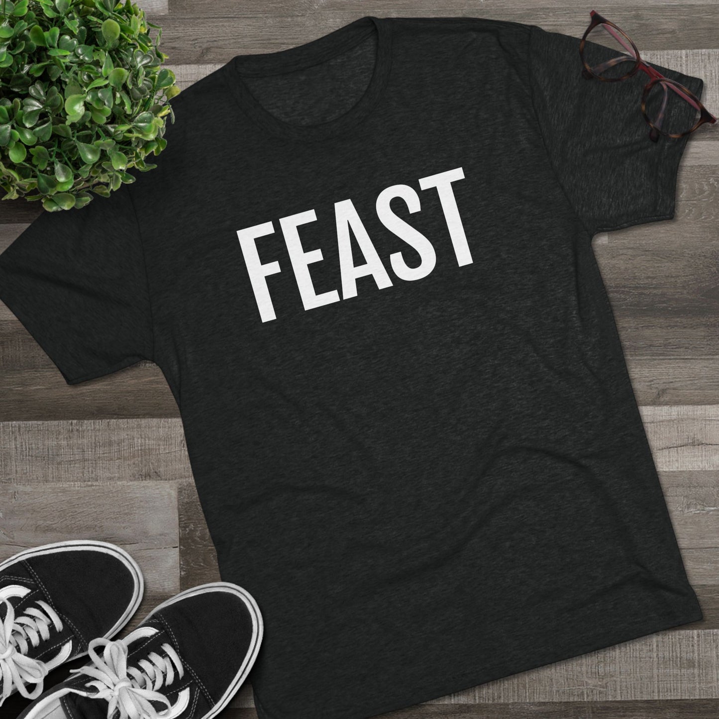 Unisex Tri-Blend Crew Tee - Feast