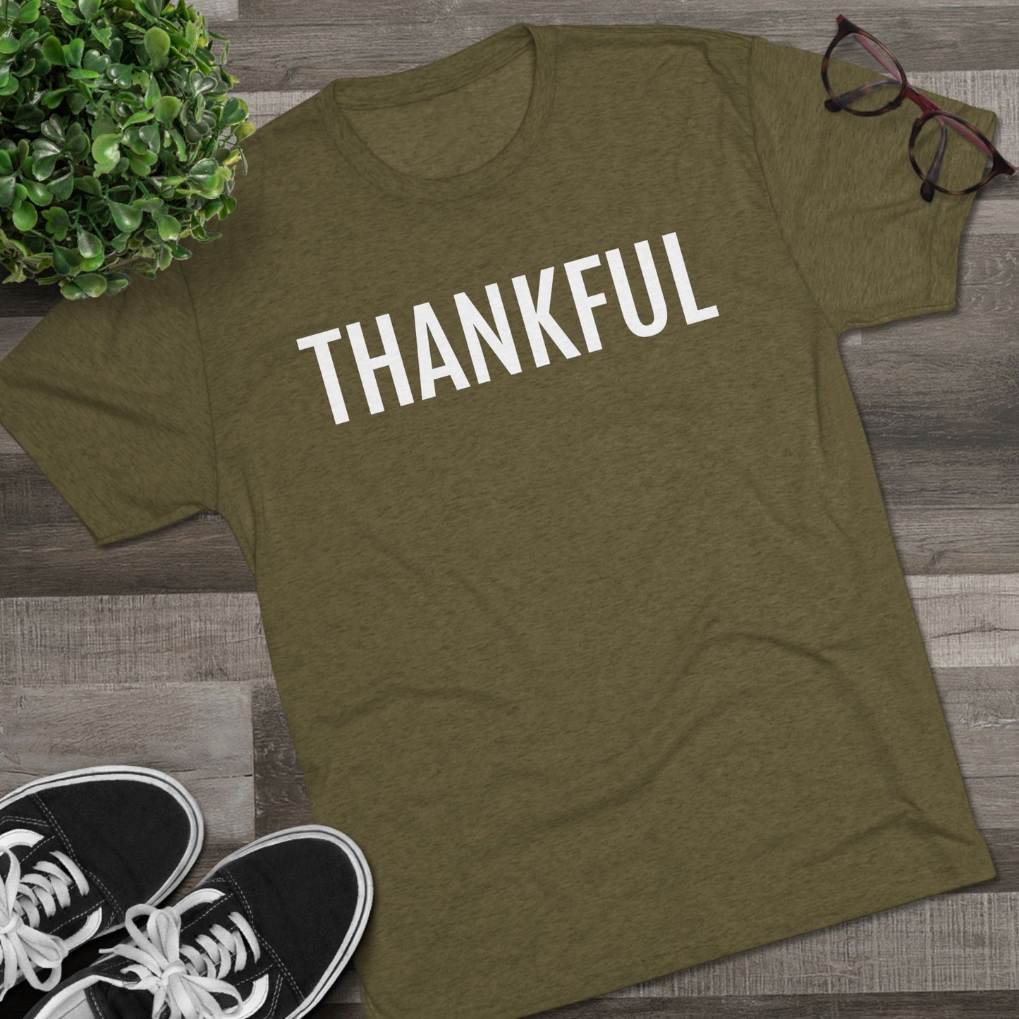 Unisex Tri-Blend Crew Tee - Thankful