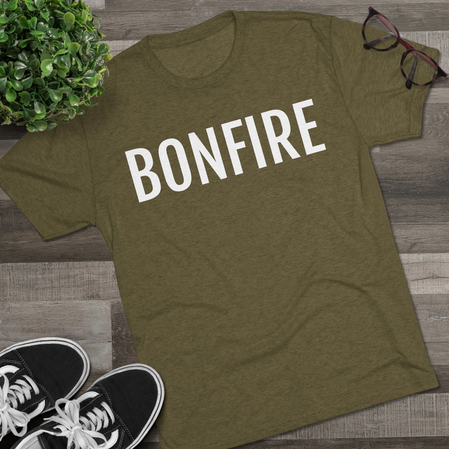 Unisex Tri-Blend Crew Tee - Bonfire