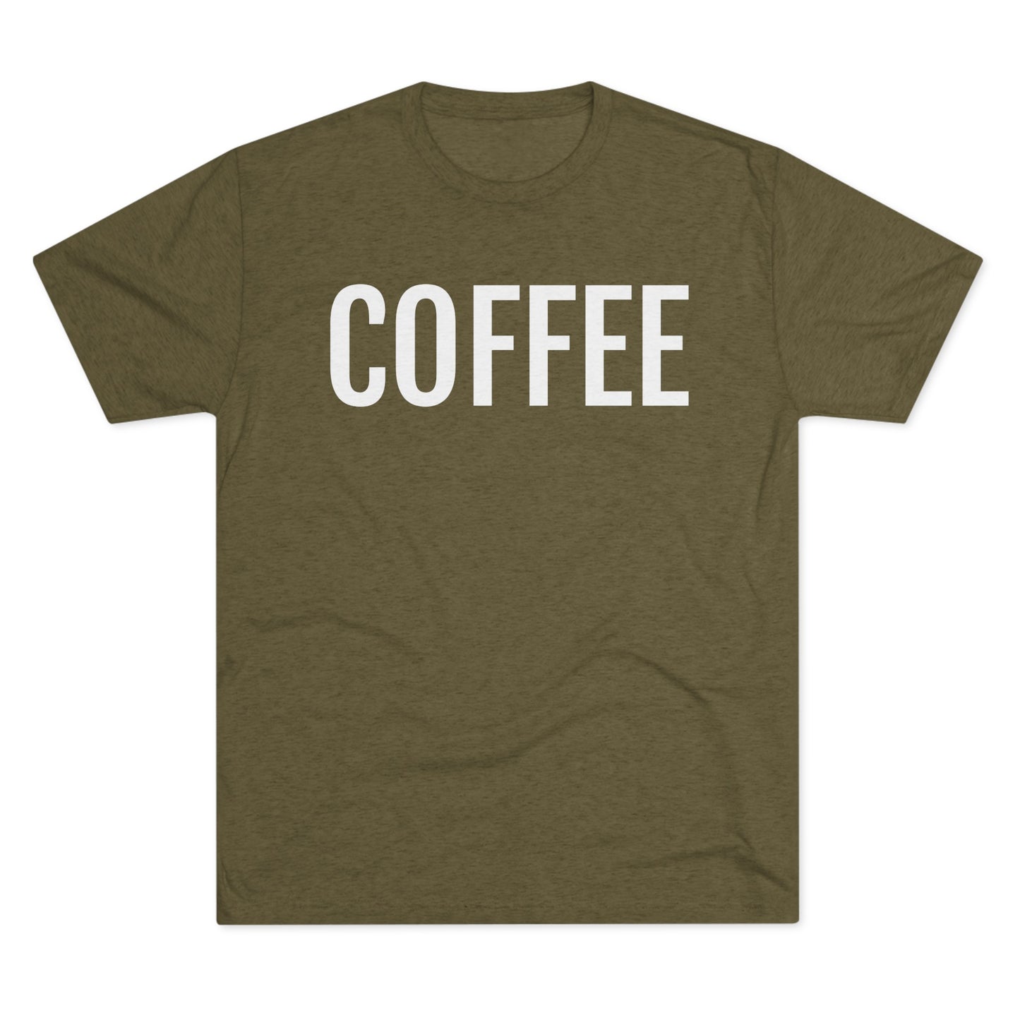 Unisex Tri-Blend Crew Tee - Coffee