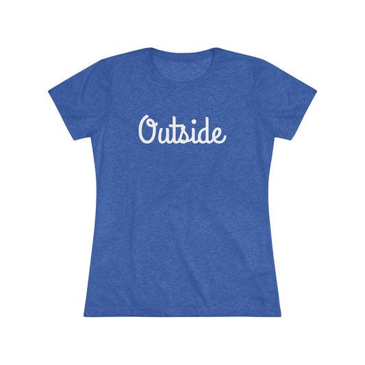 Women's Triblend Tee - Outside