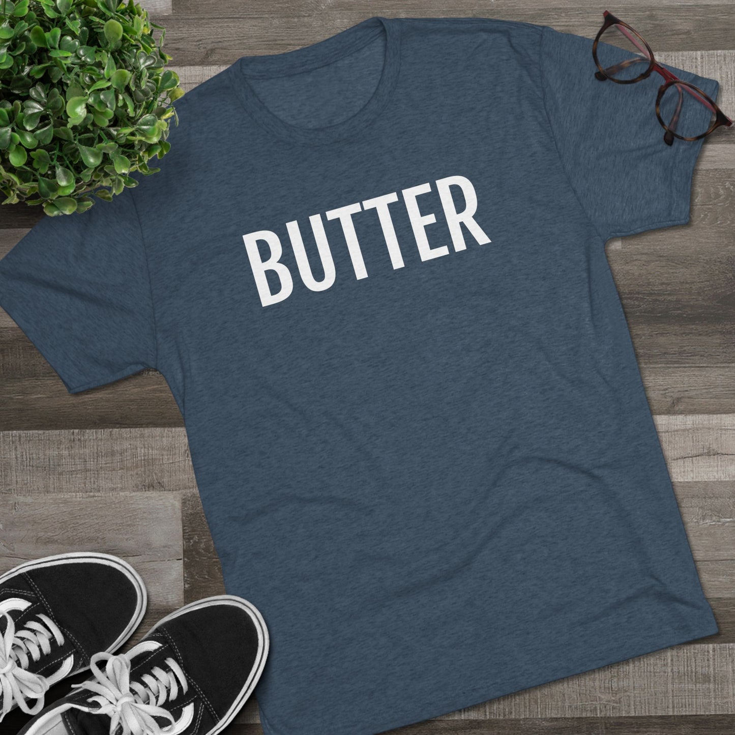 Unisex Tri-Blend Crew Tee - Butter