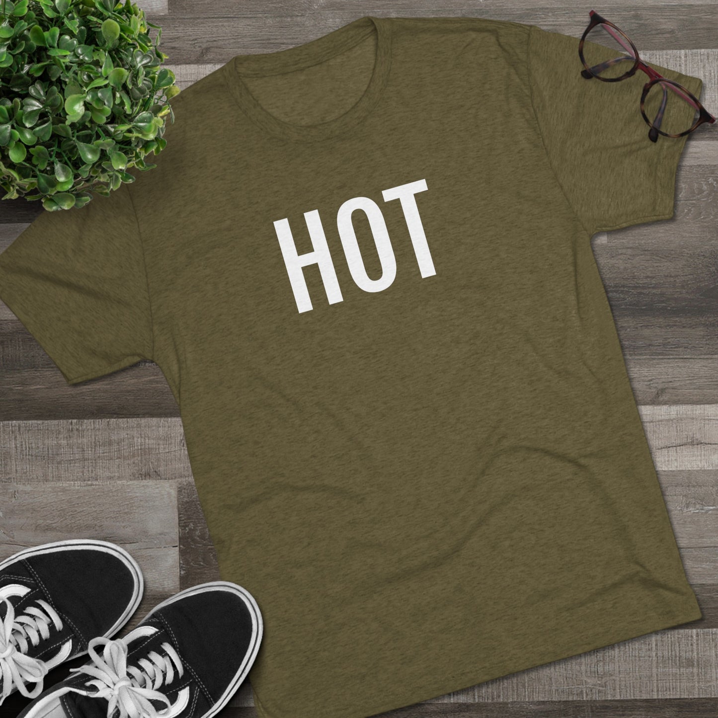 Unisex Tri-Blend Crew Tee - Hot