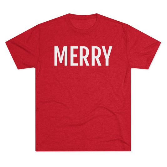 Unisex Tri-Blend Crew Tee - Merry