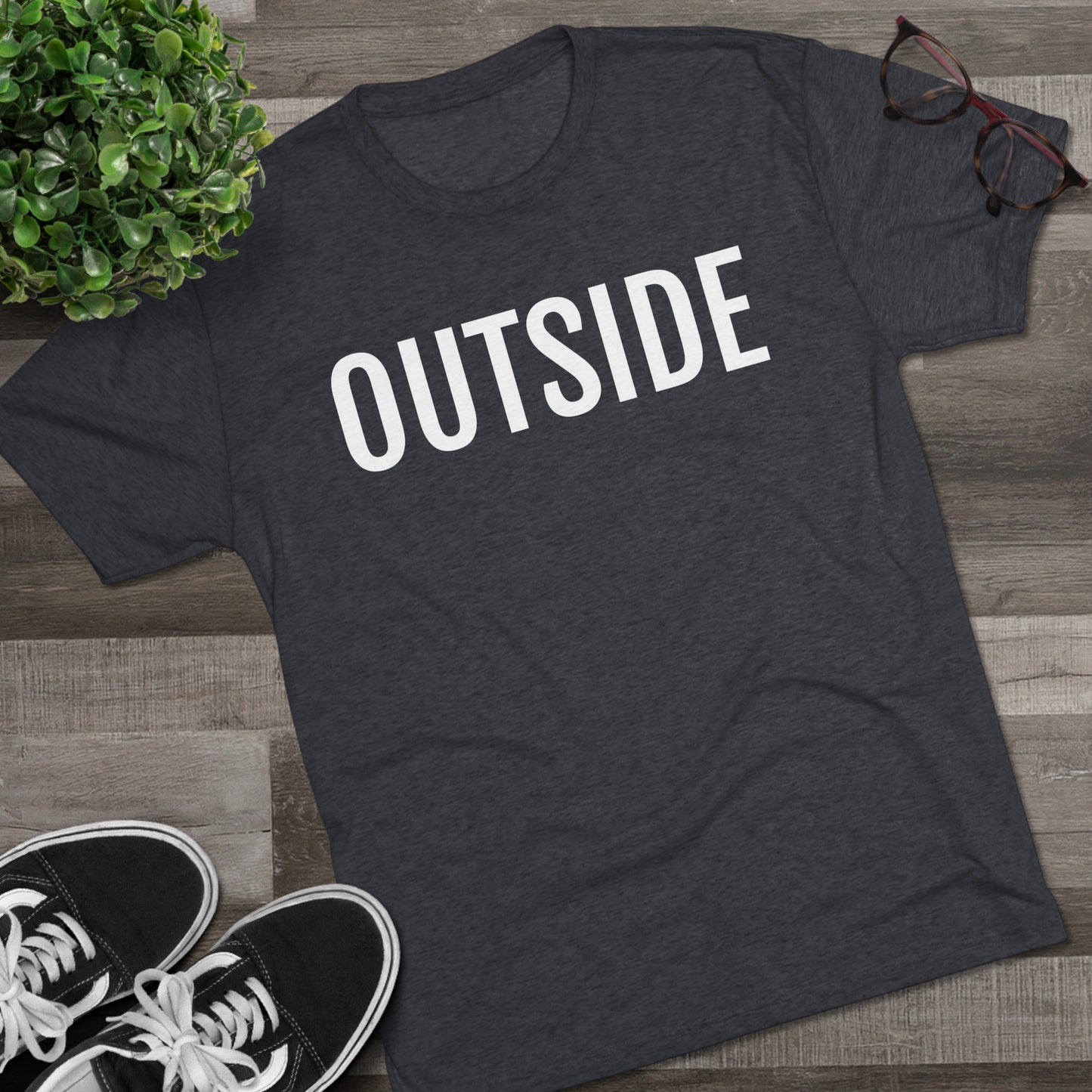 Unisex Tri-Blend Crew Tee - Outside