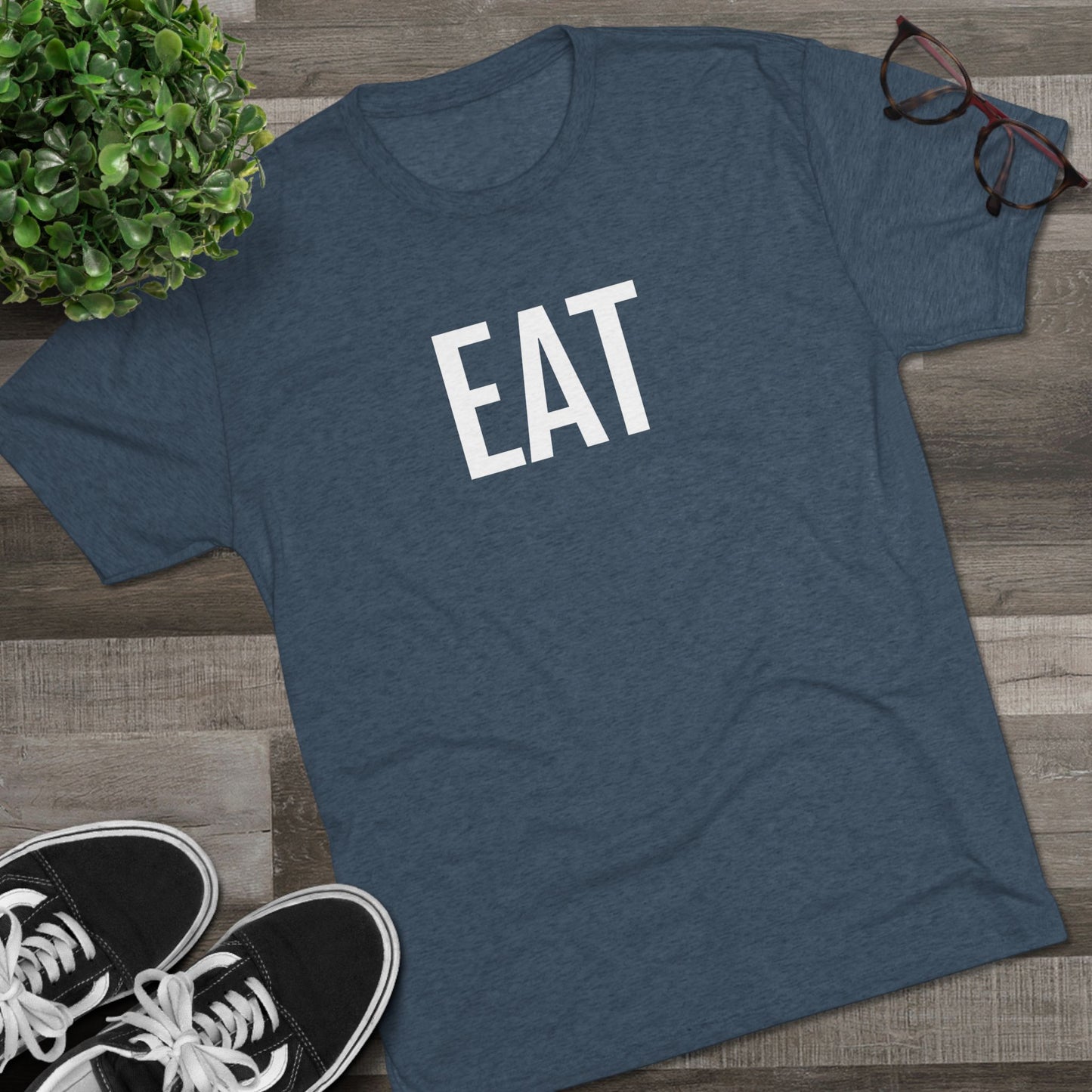 Unisex Tri-Blend Crew Tee - Eat