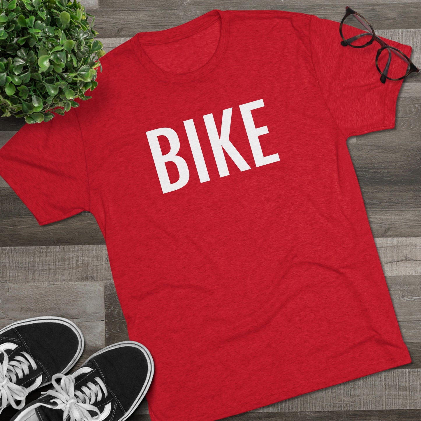 Unisex Tri-Blend Crew Tee - Bike