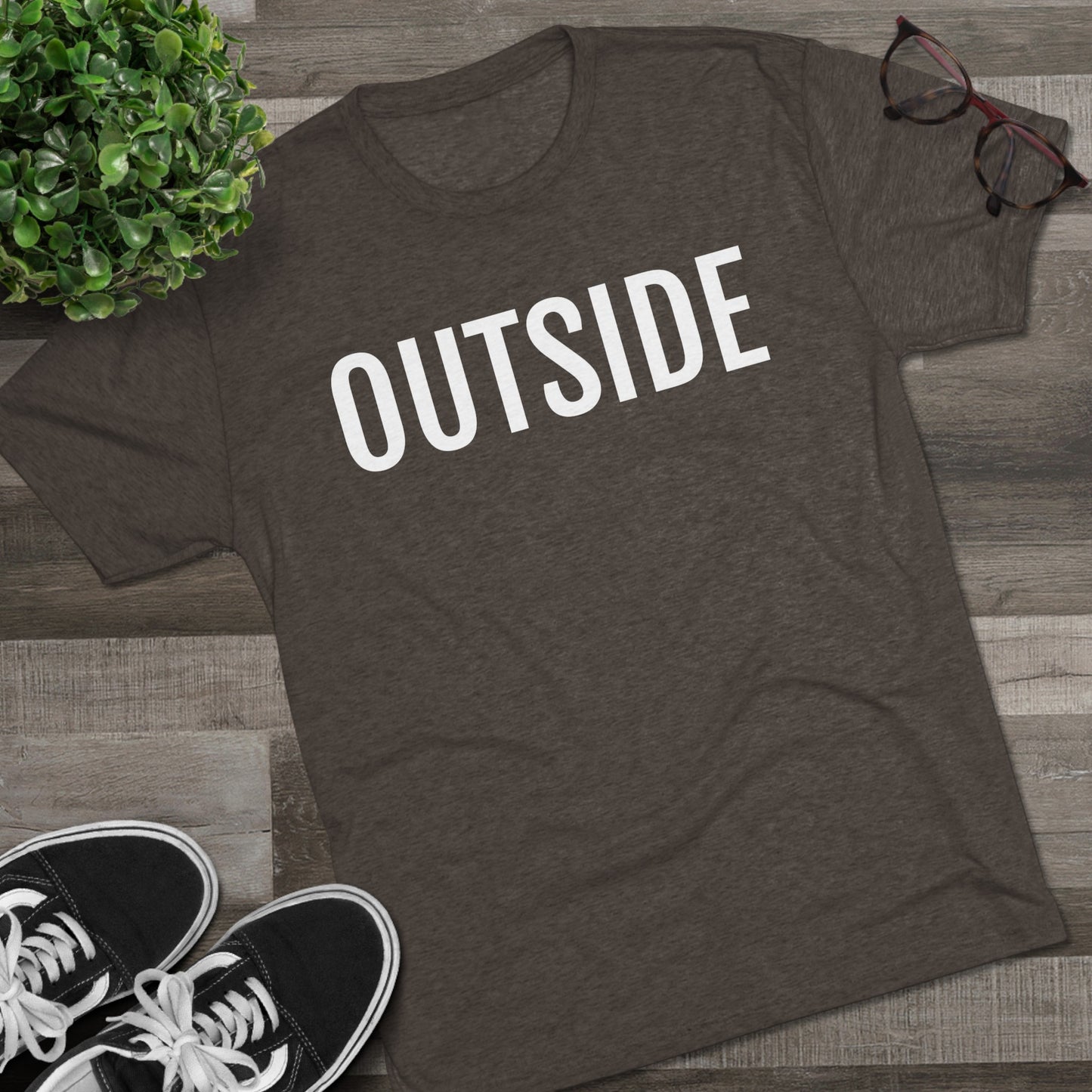 Unisex Tri-Blend Crew Tee - Outside