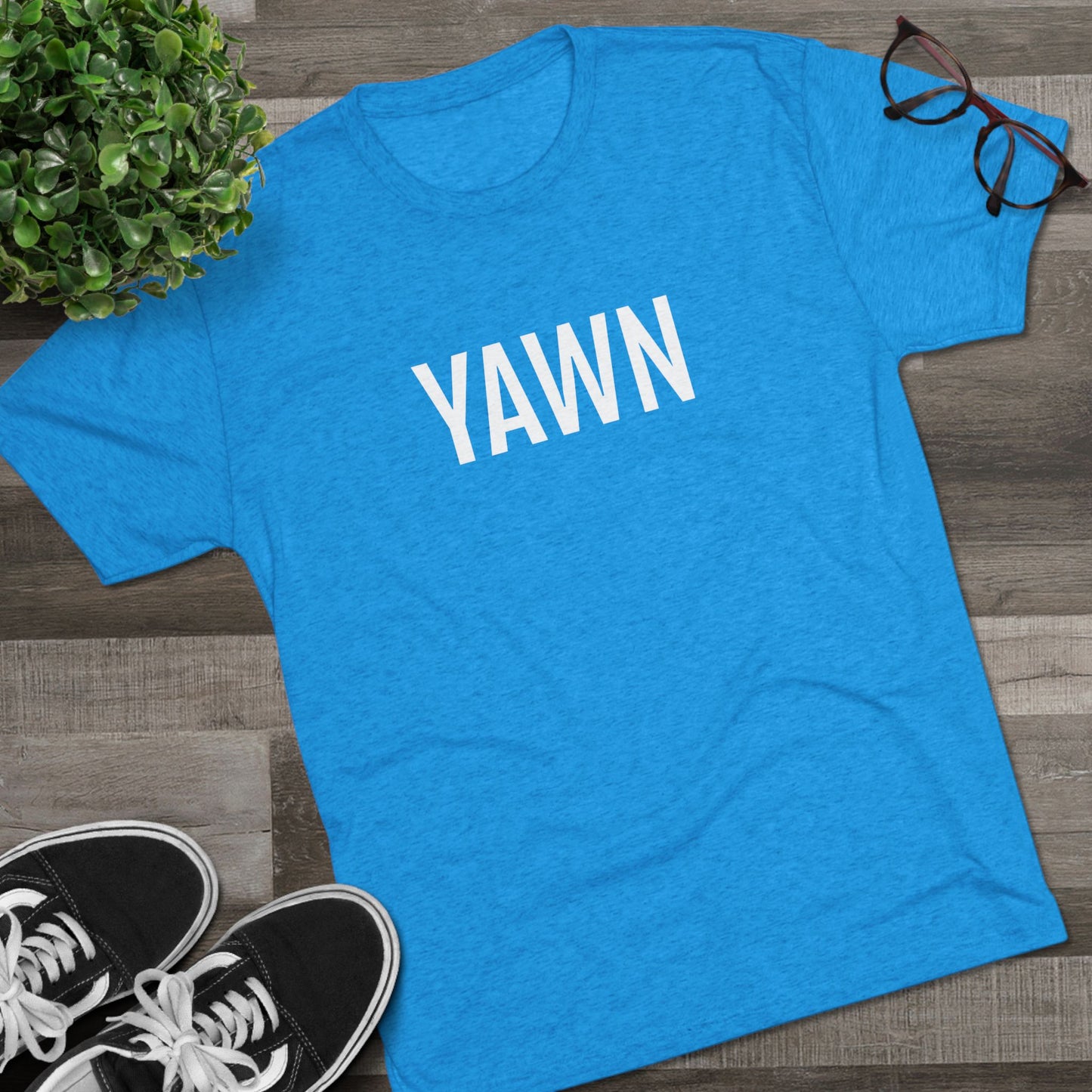 Unisex Tri-Blend Crew Tee - Yawn