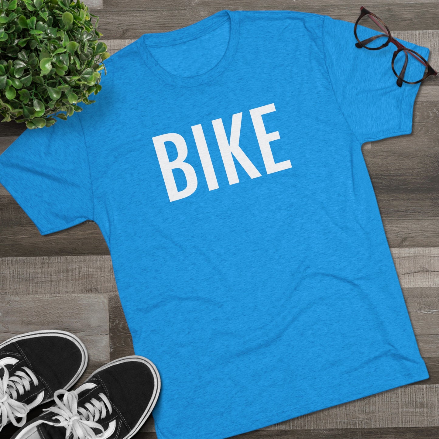 Unisex Tri-Blend Crew Tee - Bike