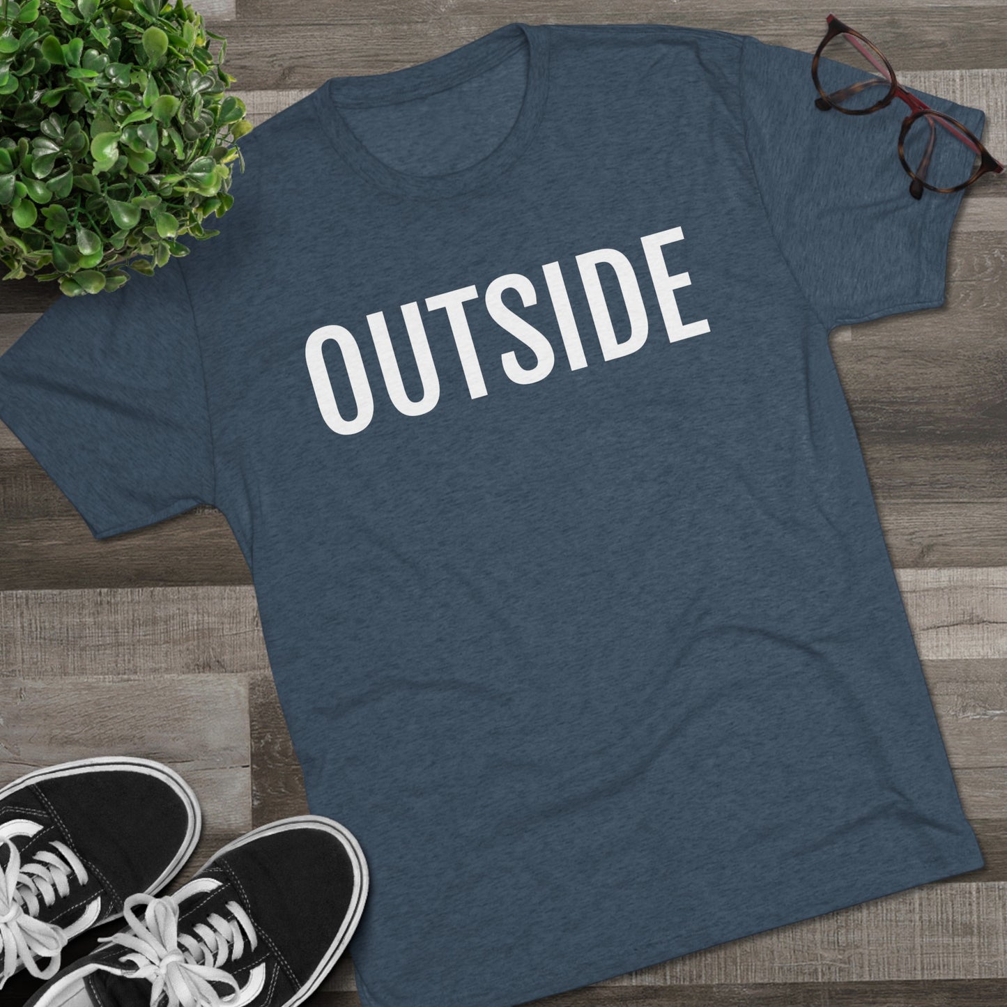 Unisex Tri-Blend Crew Tee - Outside