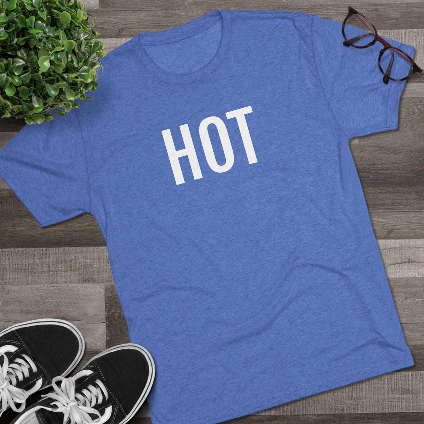 Unisex Tri-Blend Crew Tee - Hot