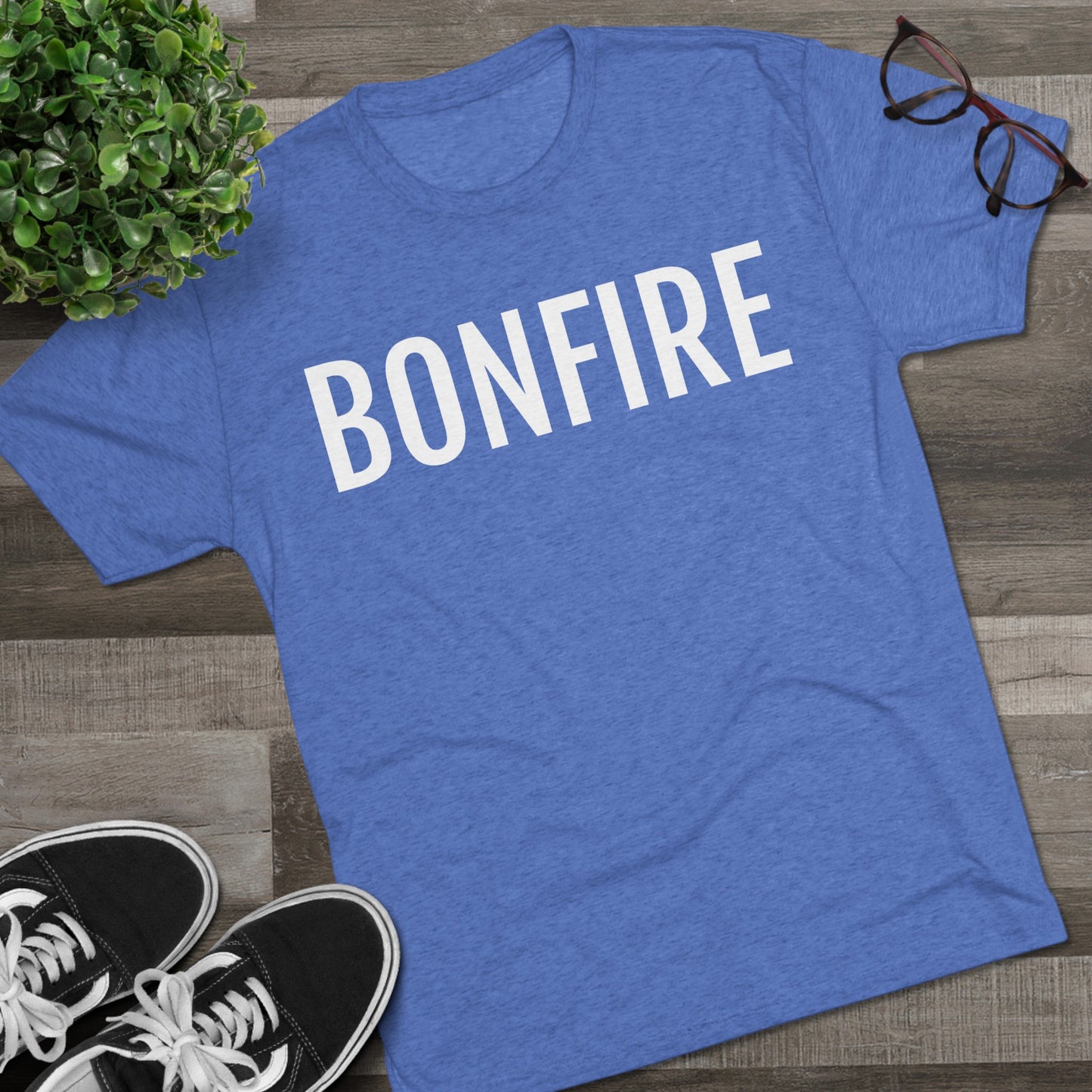 Unisex Tri-Blend Crew Tee - Bonfire