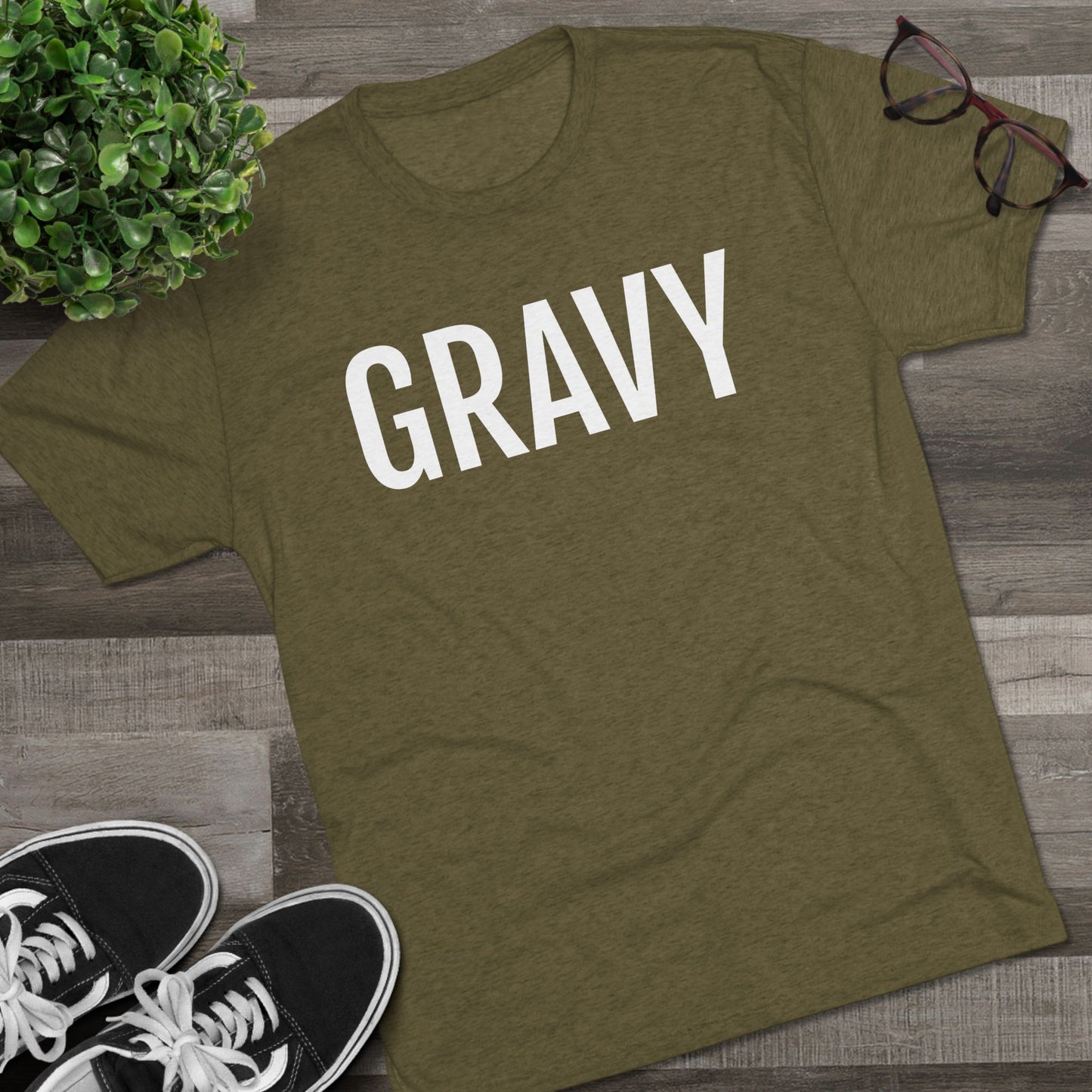 Unisex Tri-Blend Crew Tee - Gravy