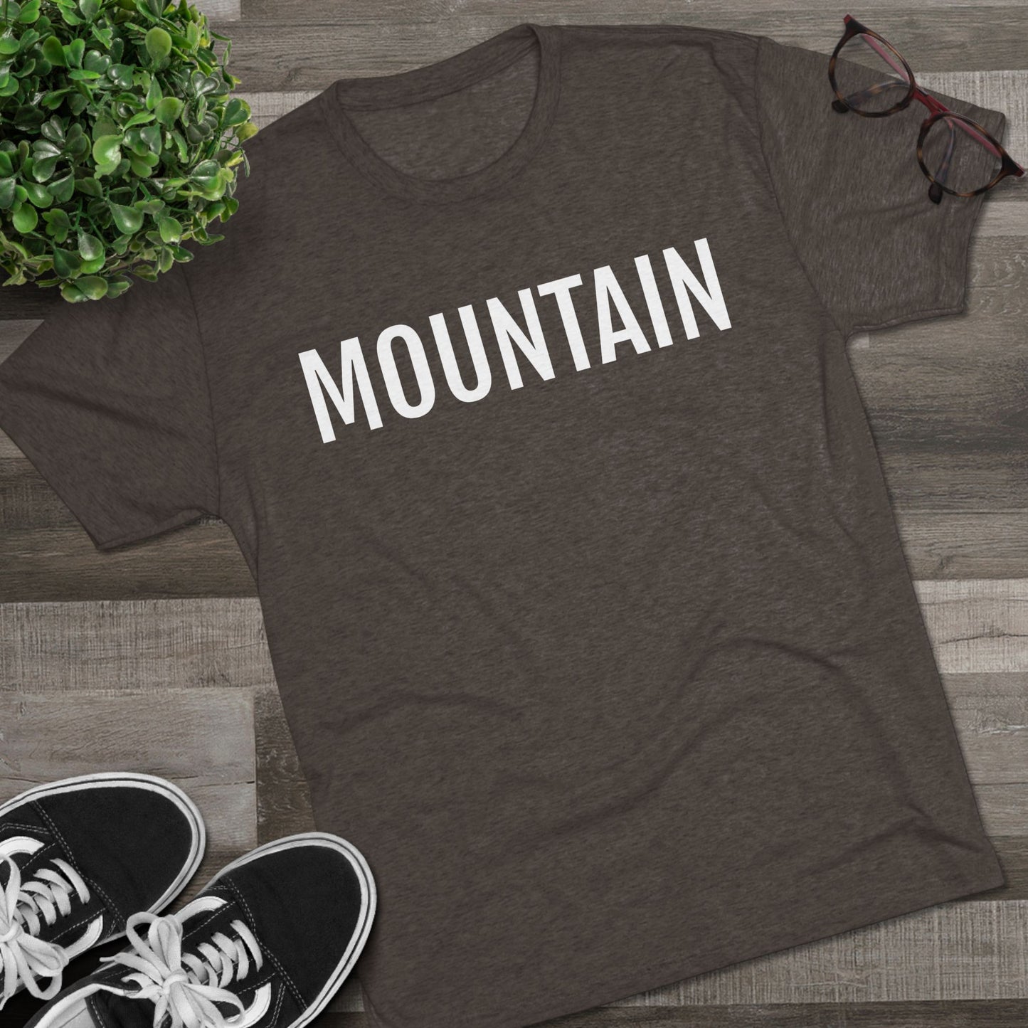 Unisex Tri-Blend Crew Tee - Mountain