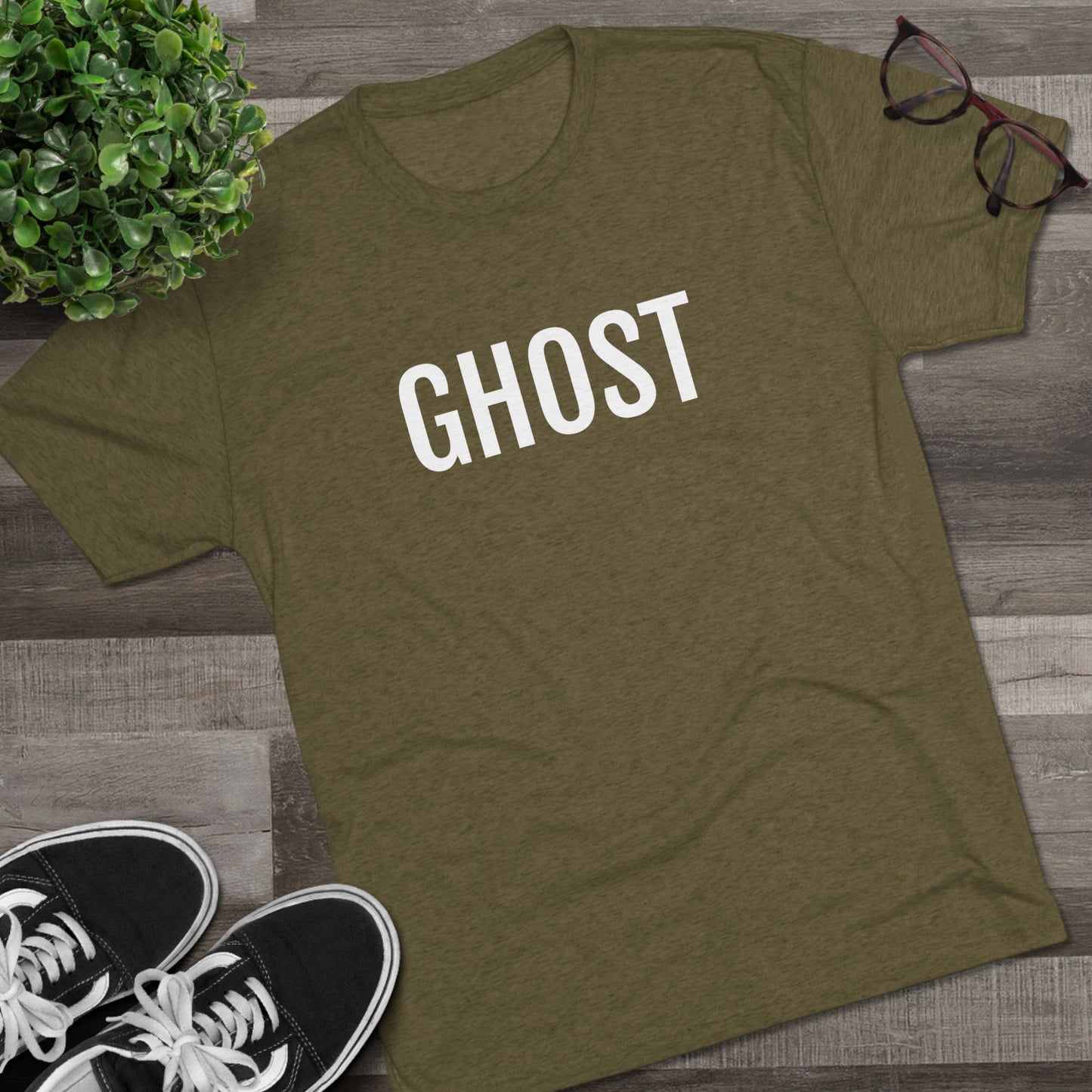 Unisex Tri-Blend Crew Tee - Ghost