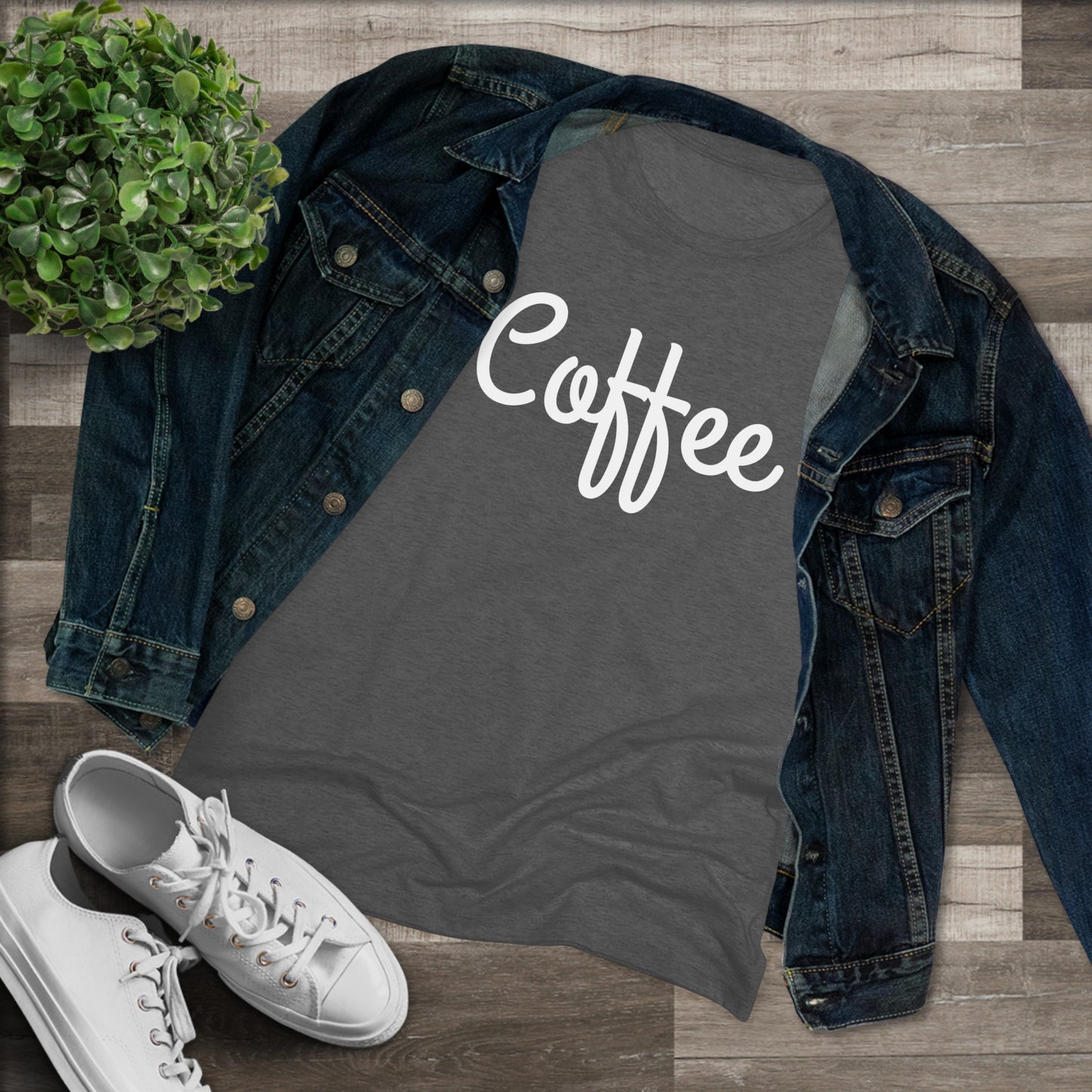 Women's Triblend Tee - Coffee