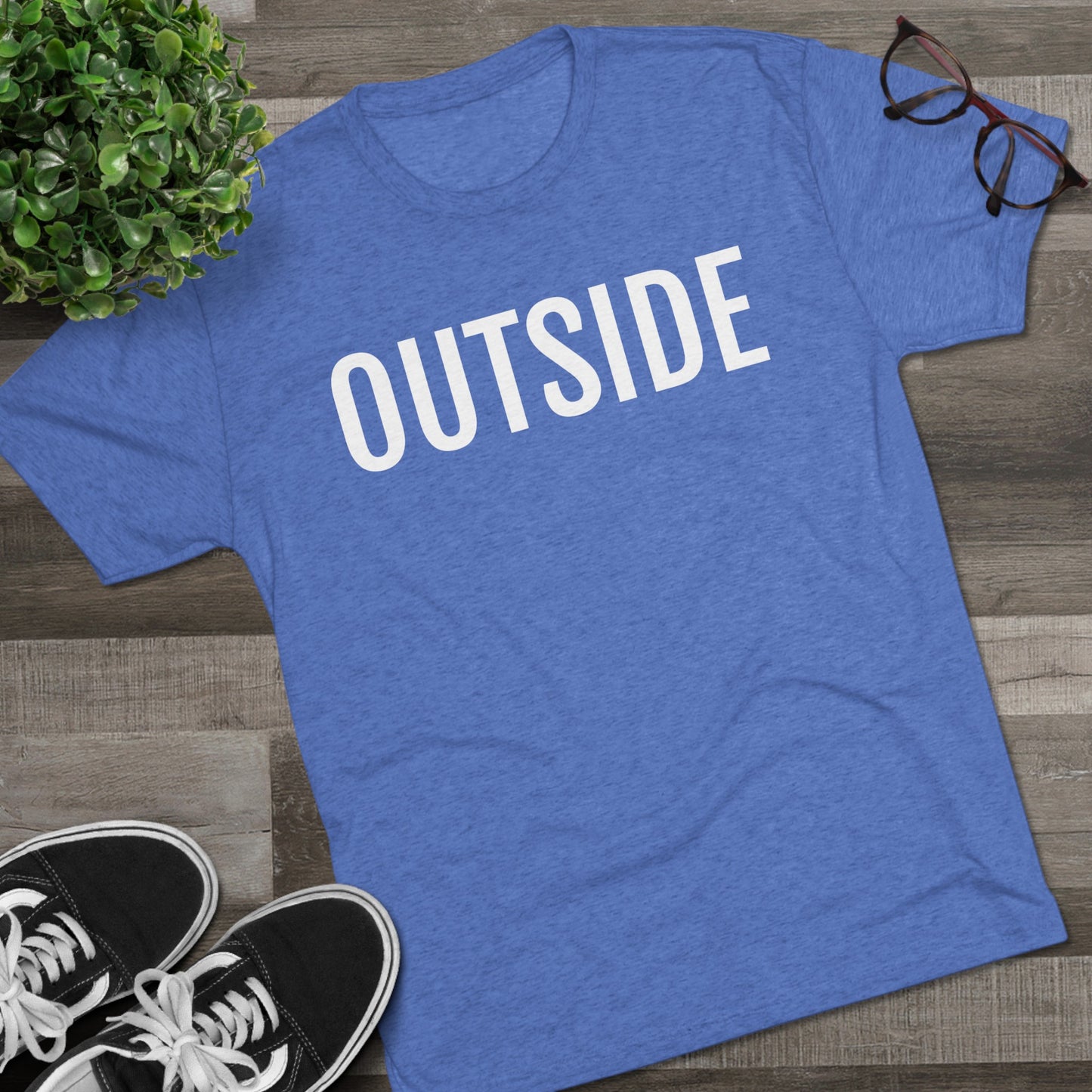 Unisex Tri-Blend Crew Tee - Outside