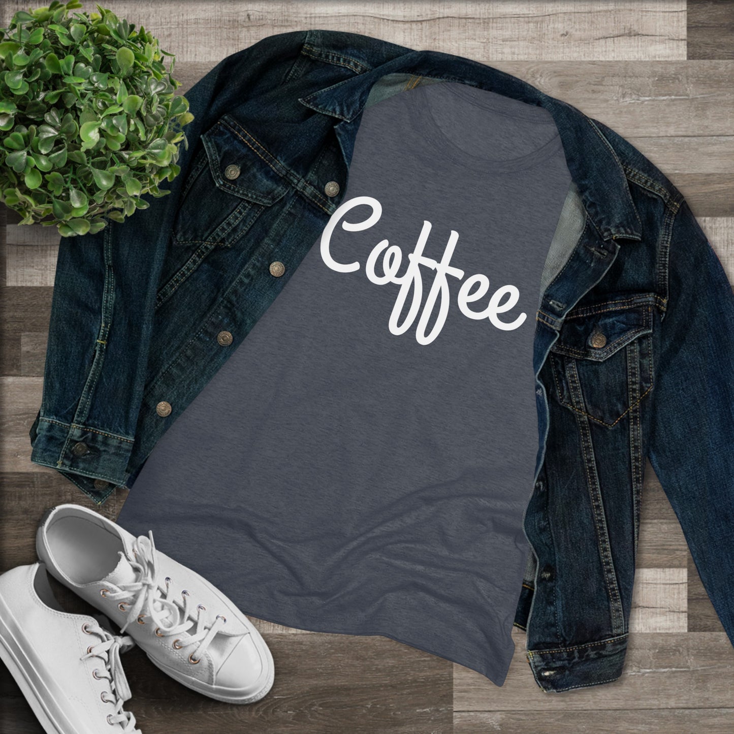 Women's Triblend Tee - Coffee