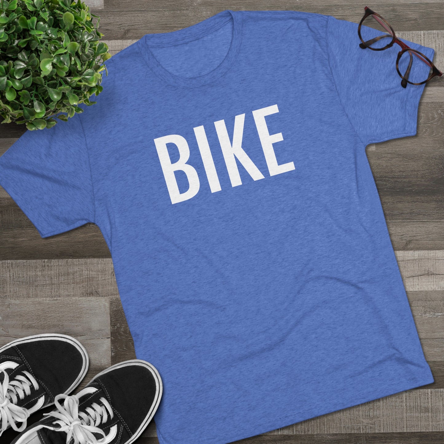 Unisex Tri-Blend Crew Tee - Bike