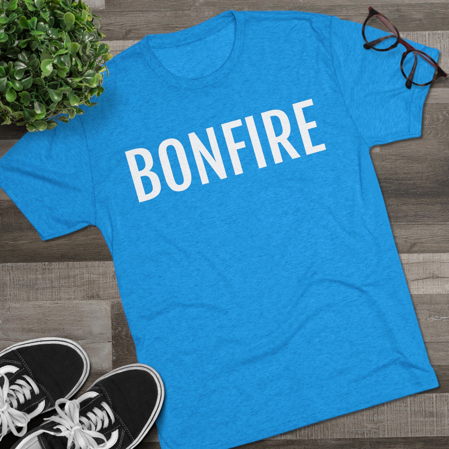 Unisex Tri-Blend Crew Tee - Bonfire