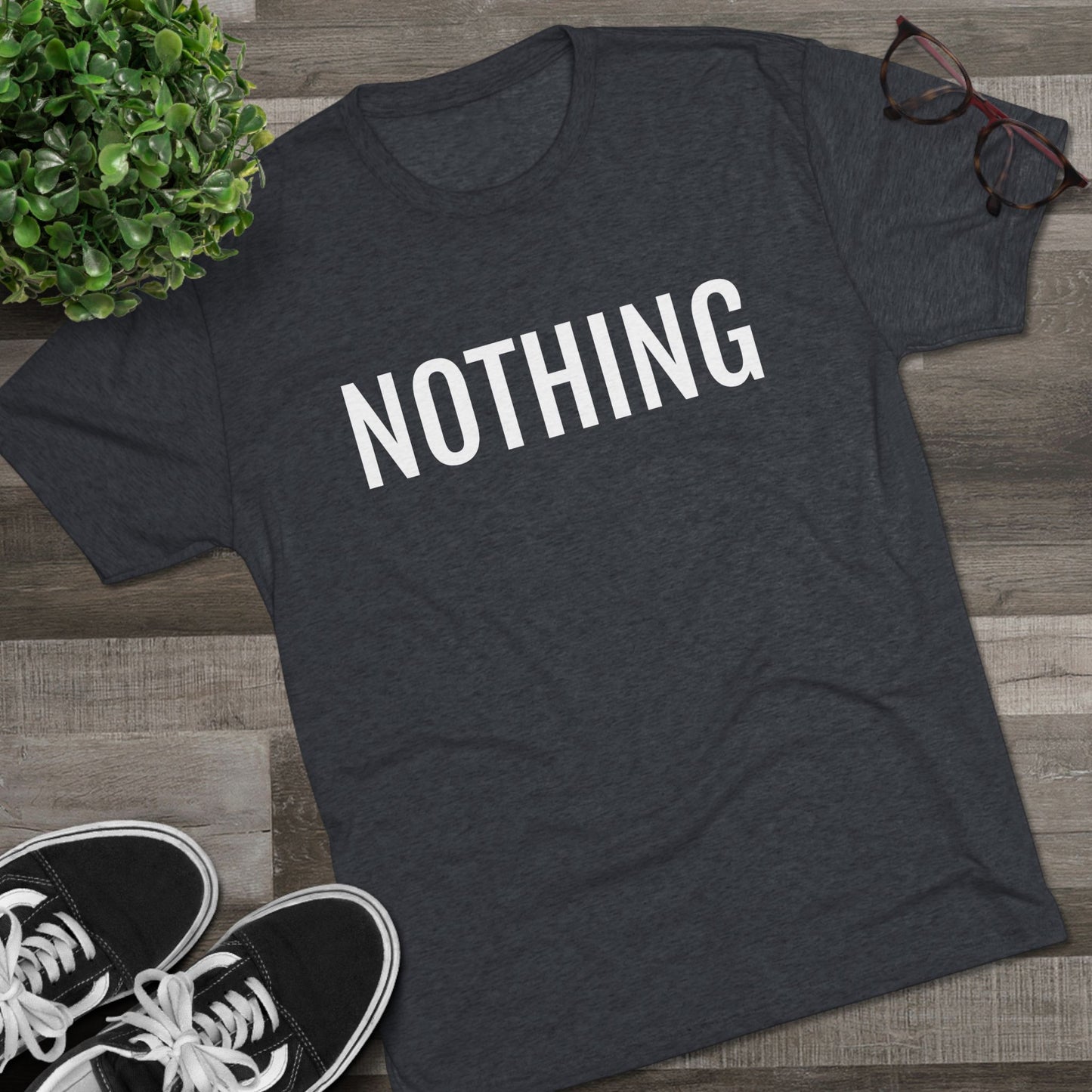 Unisex Tri-Blend Crew Tee - Nothing